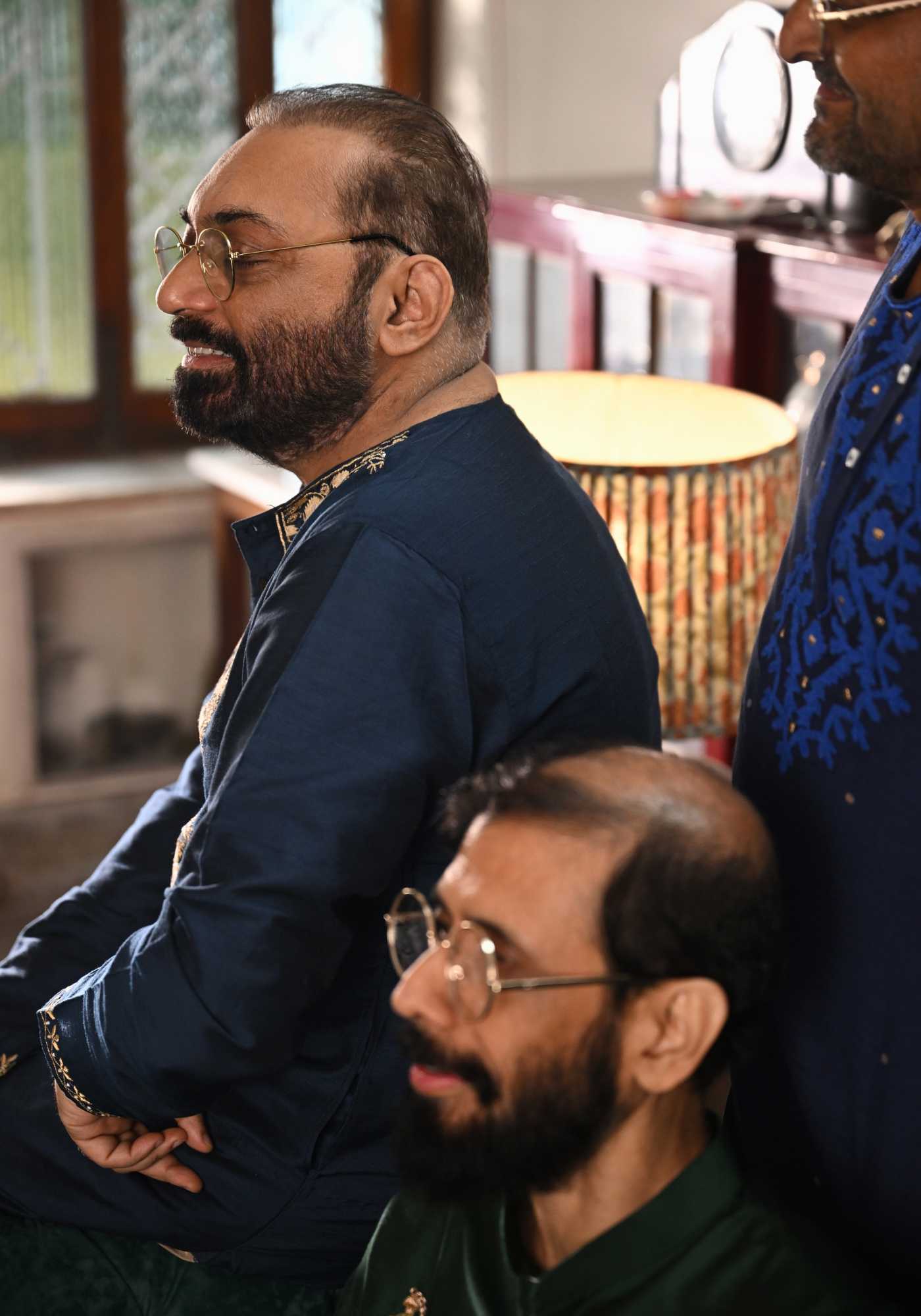 INK BLUE JAMAI BABU KURTA