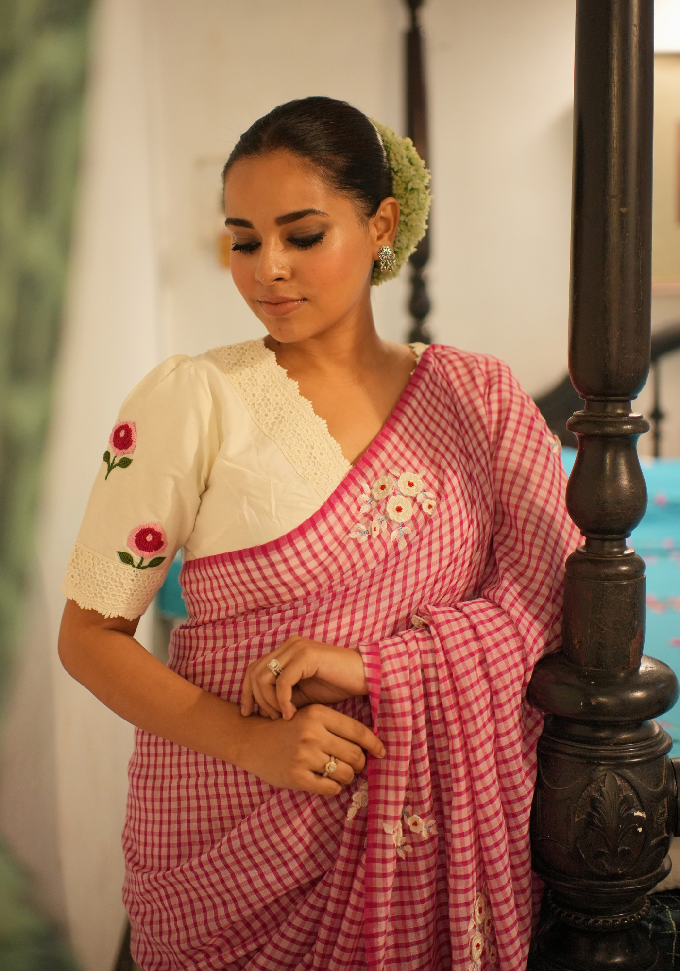 SAKURA GINGHAM SAREE
