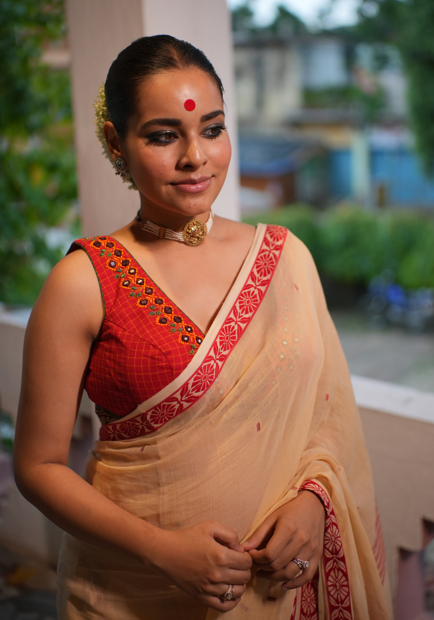 CHANDAN SINDUR SARBAJAYA SAREE