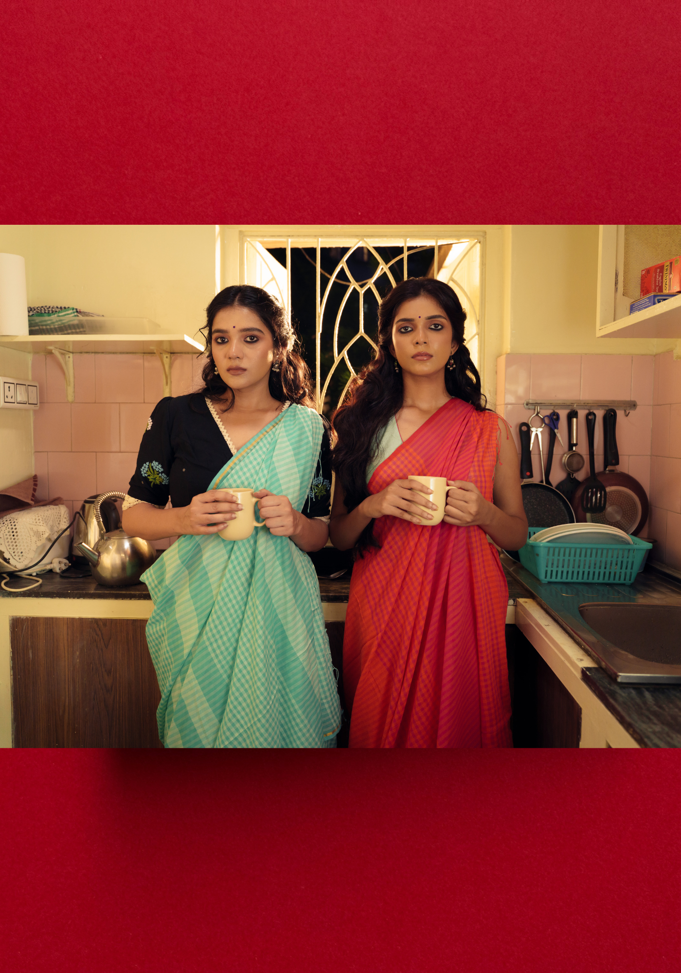 JOLCHOBI CHECK SAREE