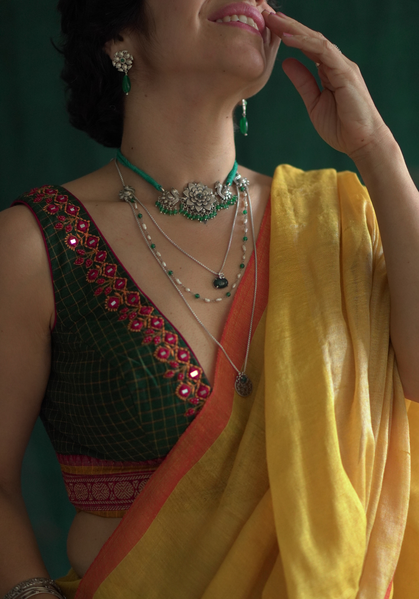 DIVYA GREEN CHECKS