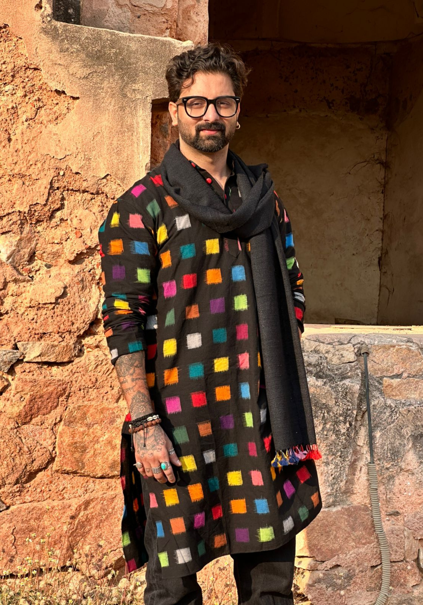 RAMDHONU IKKAT KURTA