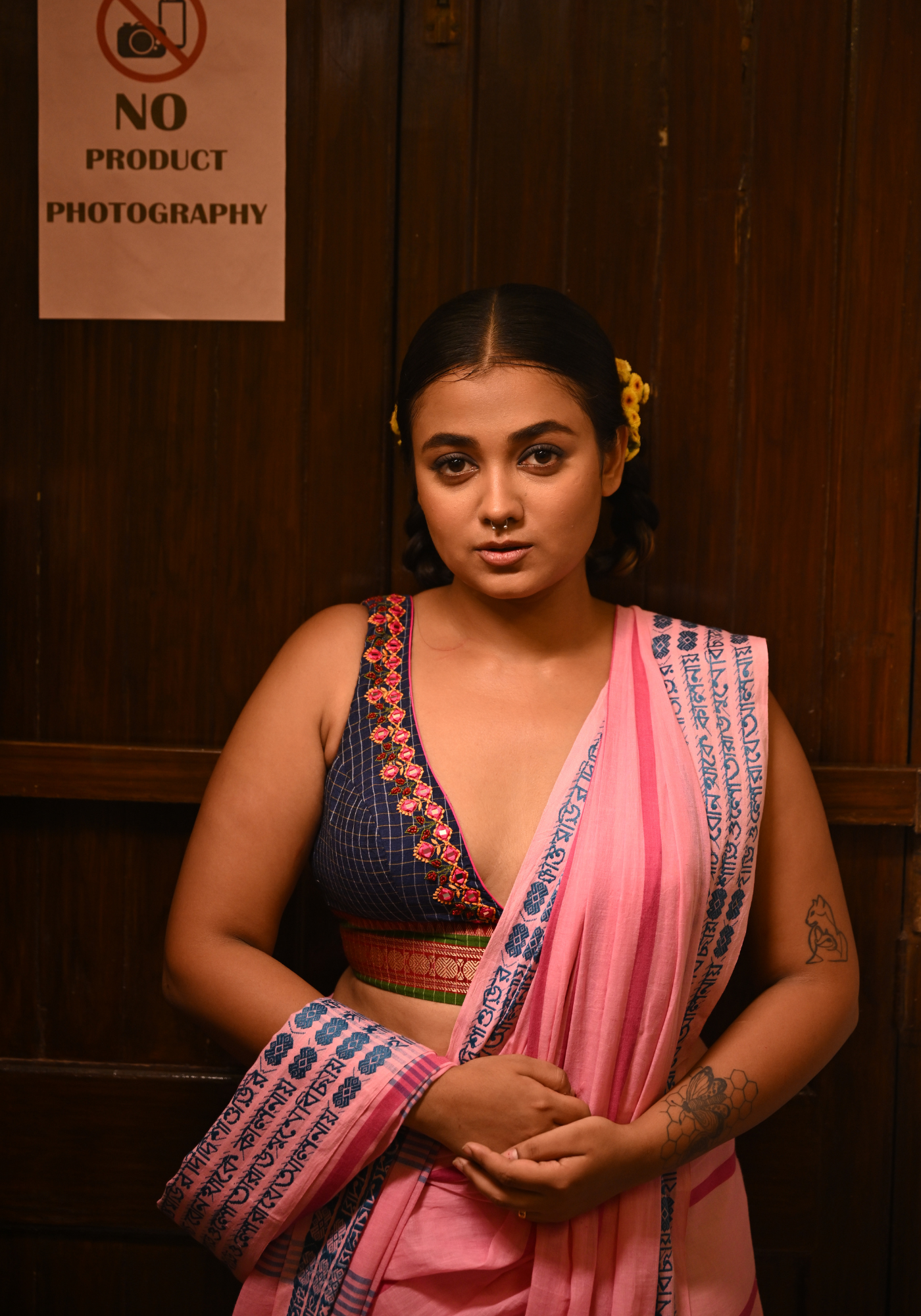 DIVYA BLUE CHECKS (SLEEVELESS)