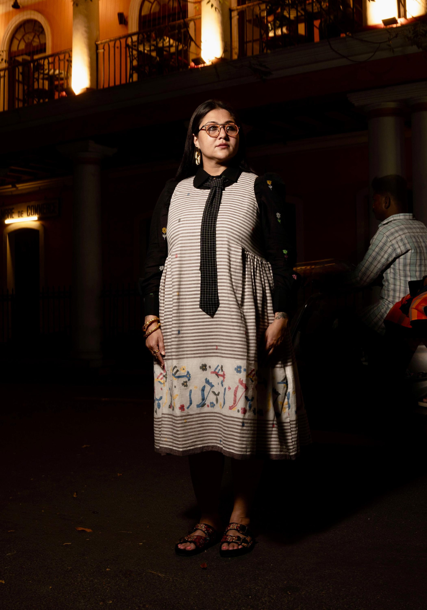 BREAD AND CHOCOLATE TUNIC DRESS