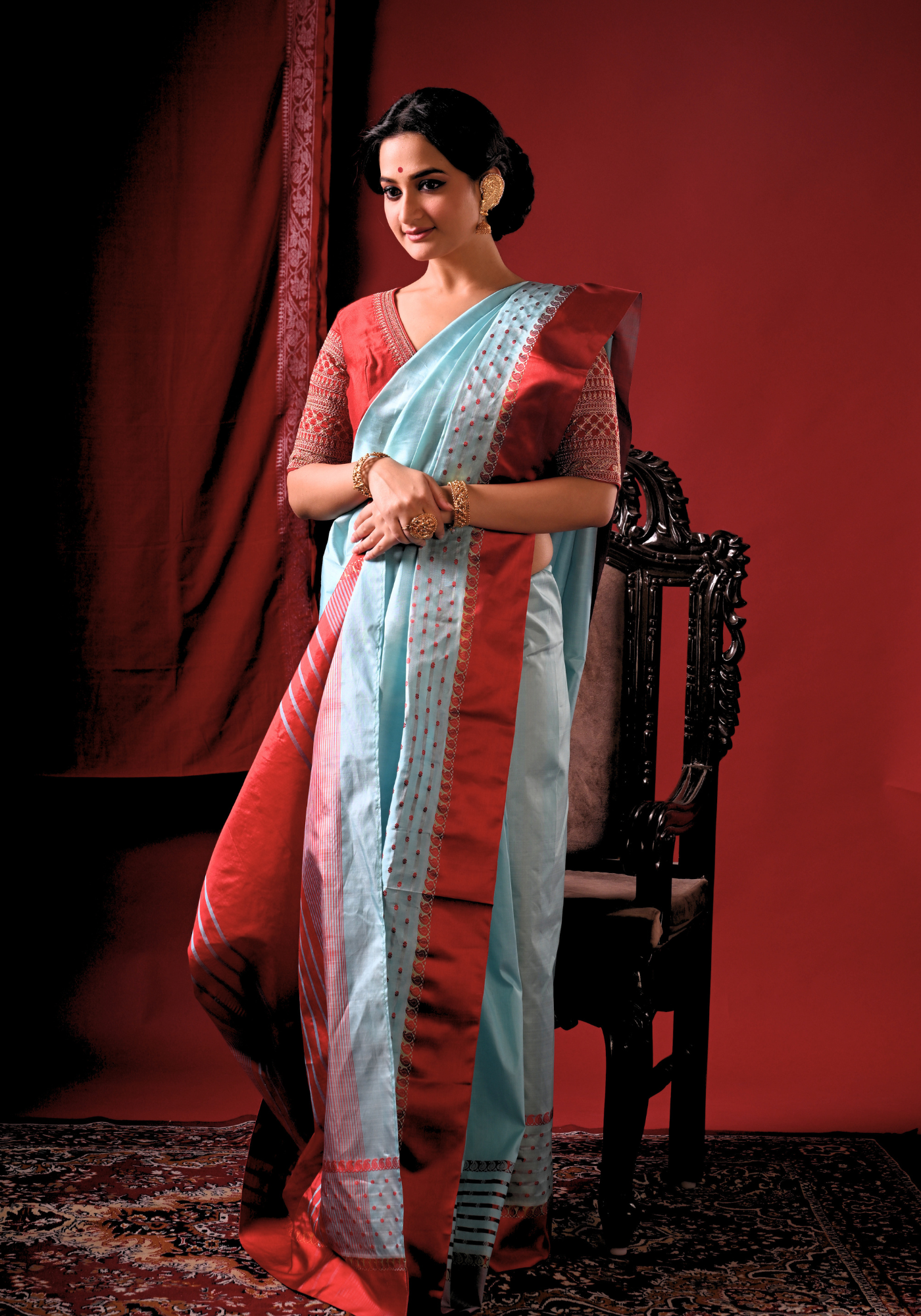 RANGA MEGH GOROD SILK SAREE