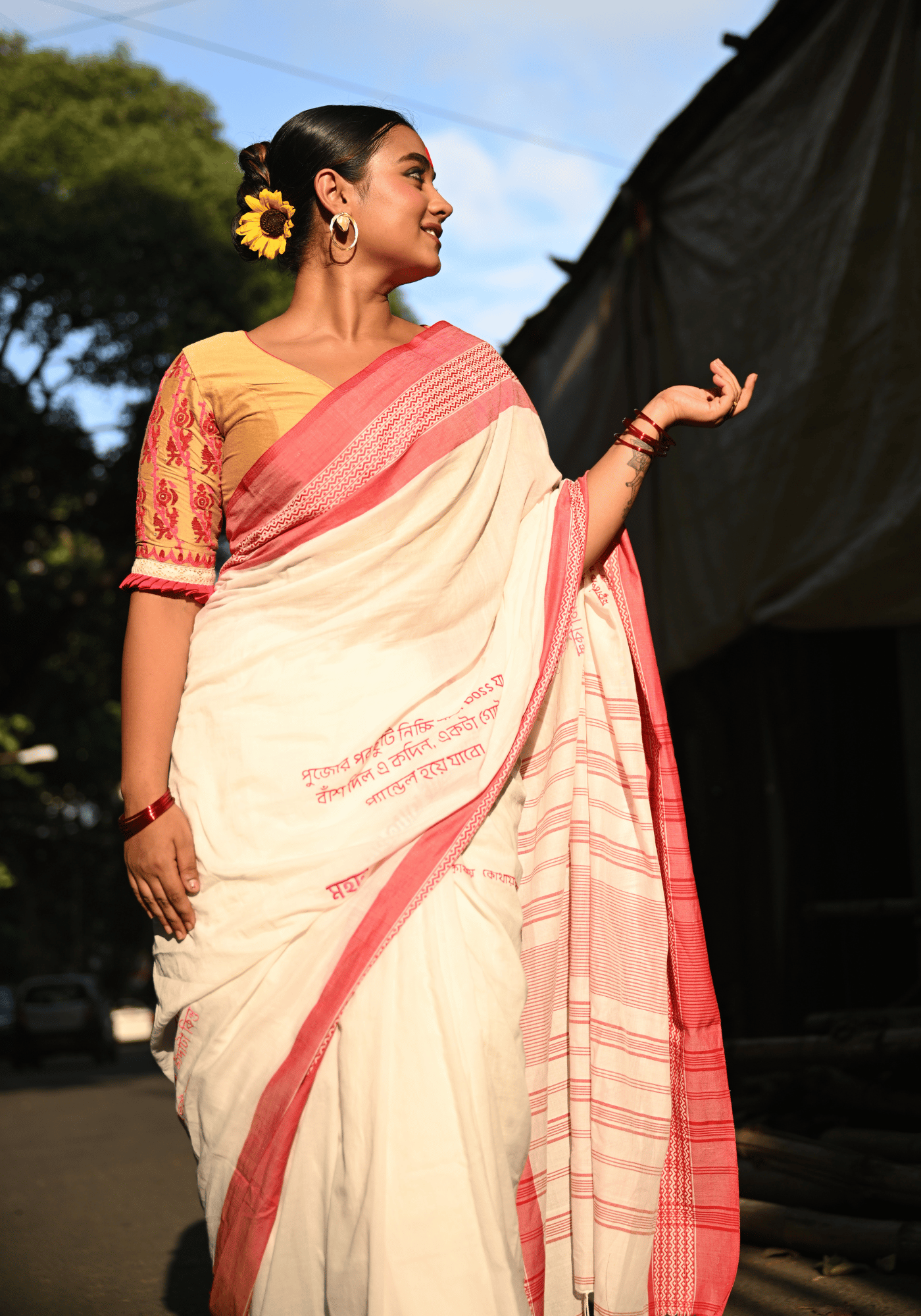 PUJOR KOTHA SAREE