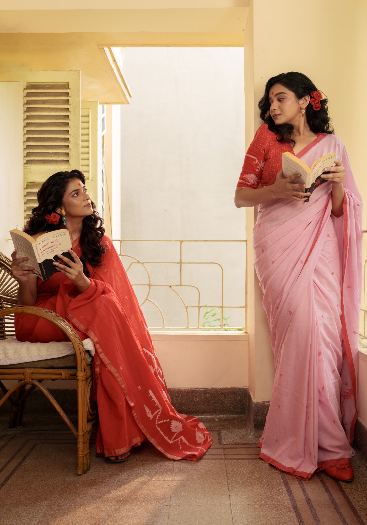 TUKTUKEY LAAL PUJOR JAMDANI SAREE