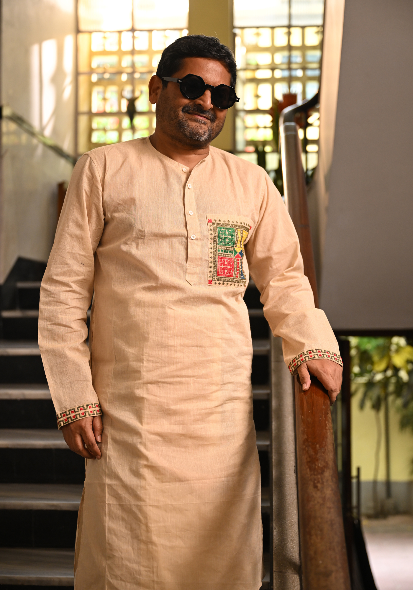 BONDHU TOMAY BEIGE KURTA