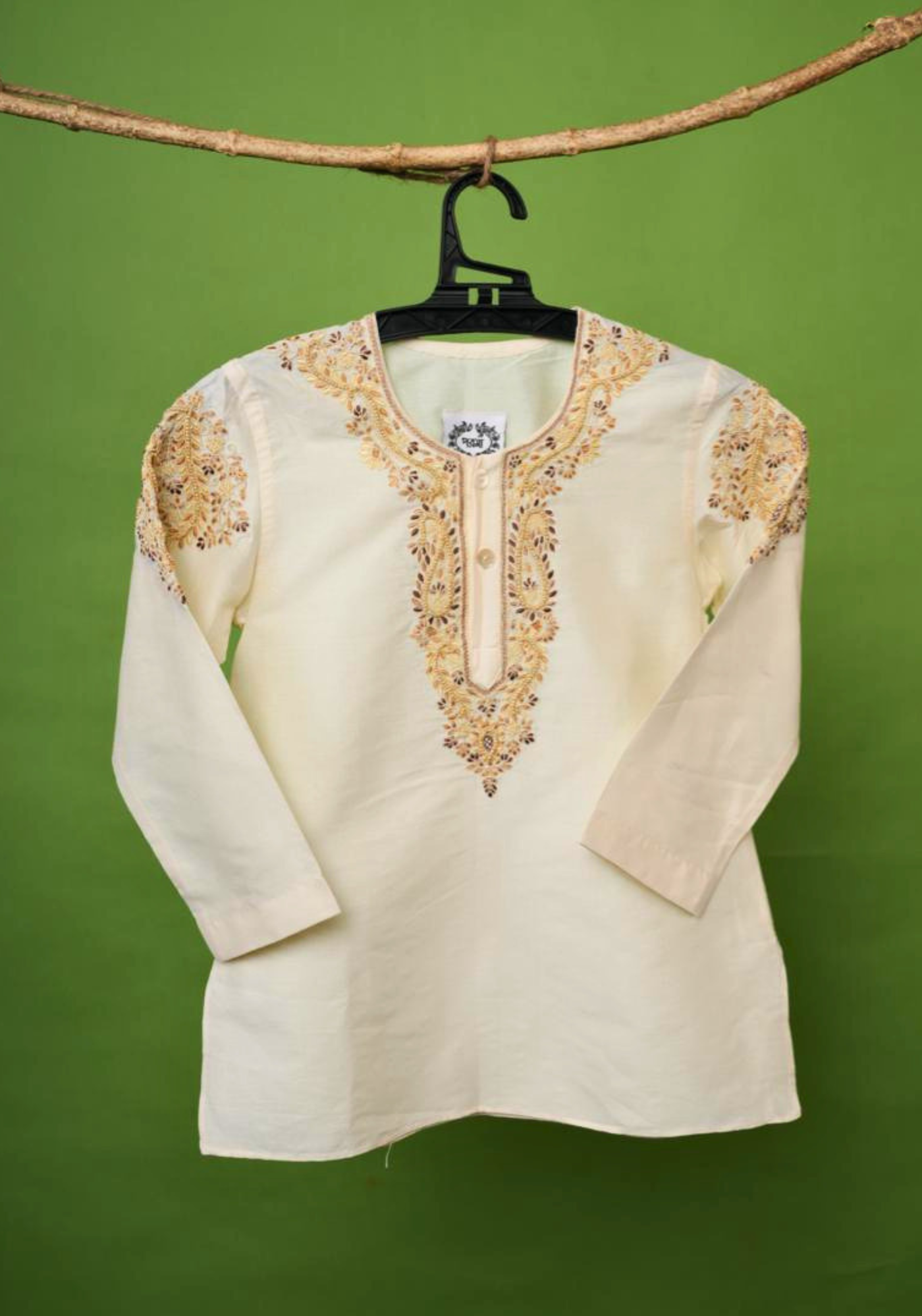 RAJANIGANDHA IVORY KURTA DHUTI SET