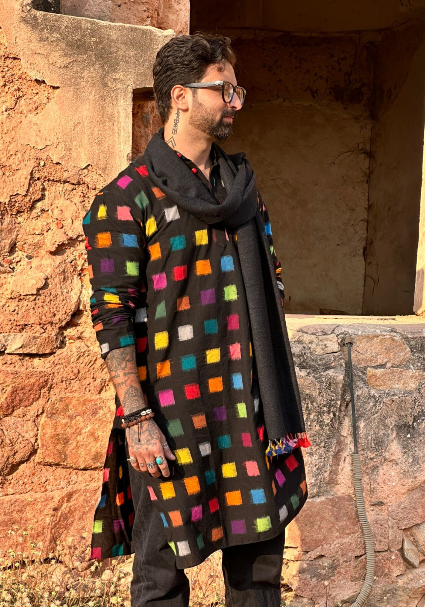 RAMDHONU IKKAT KURTA
