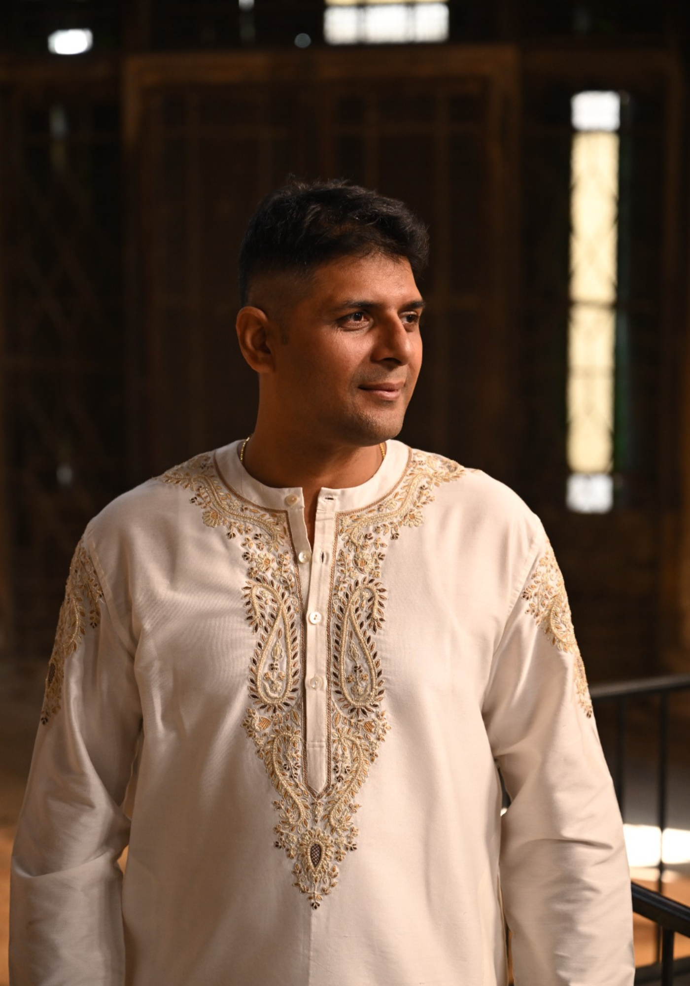 RAJANIGANDHA IVORY KURTA