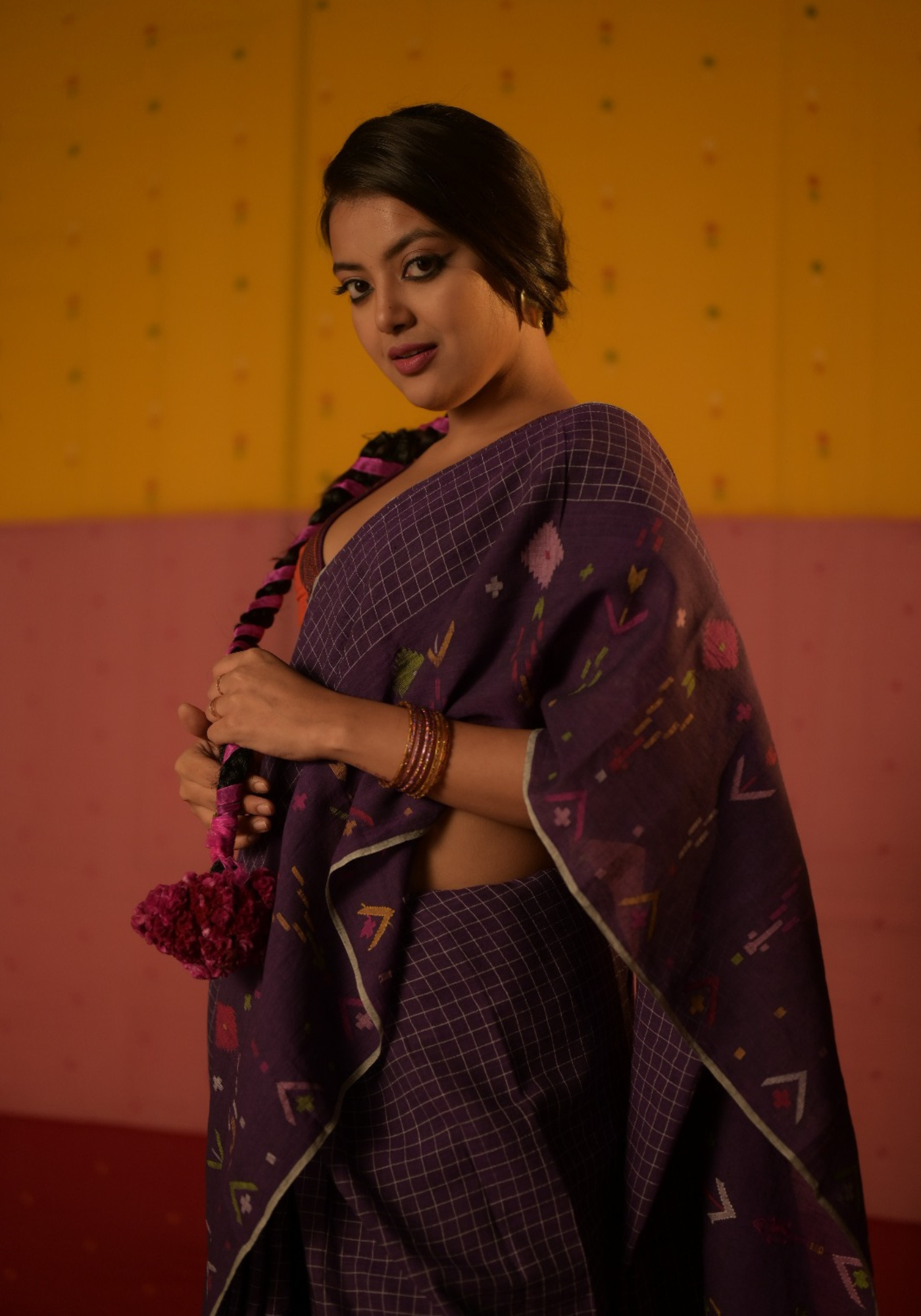 BEGUNI SHABEKI JAMDANI SAREE