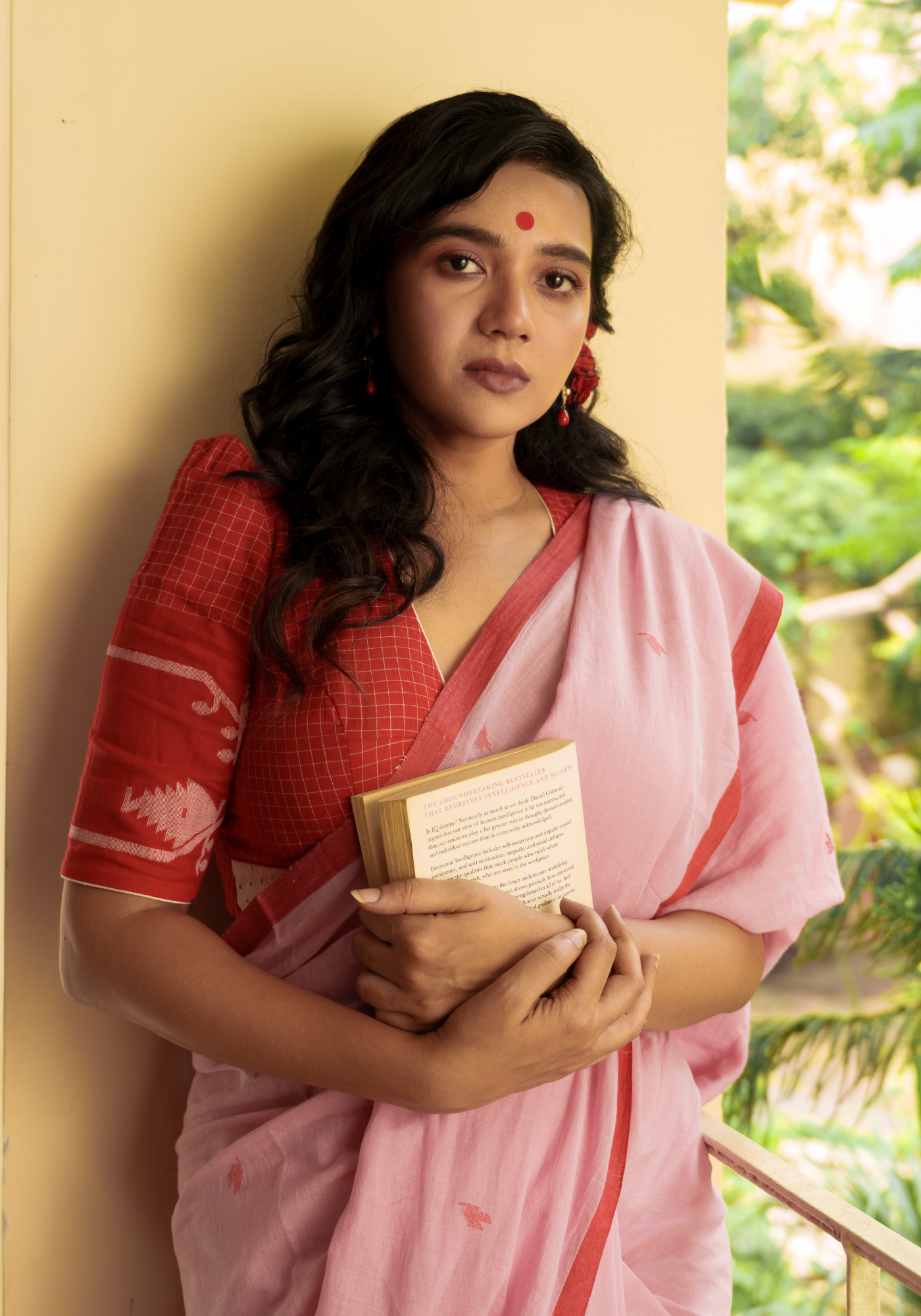 KUMKUM AALTA JAMDANI BLOUSE