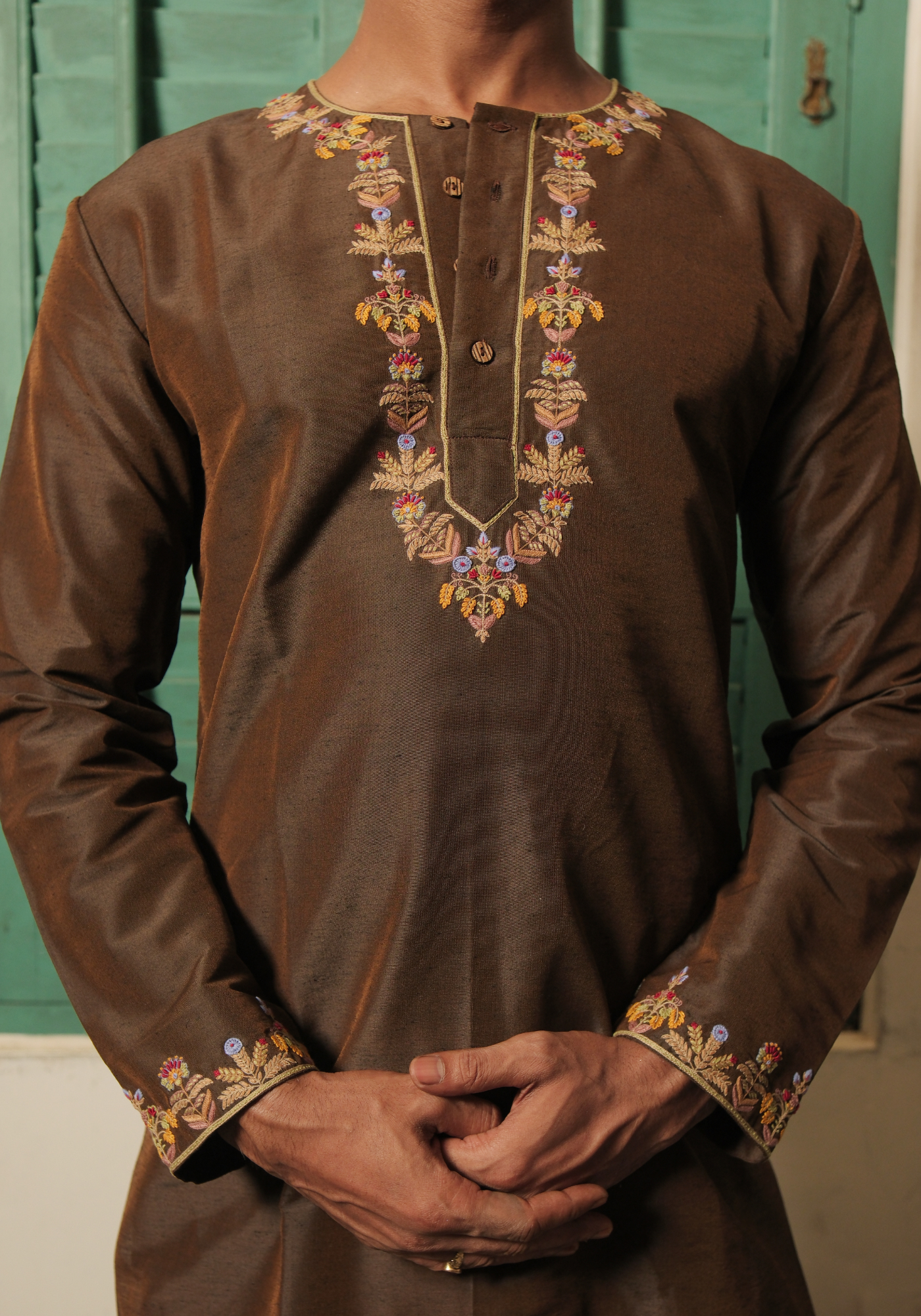 BROWN BABU KURTA