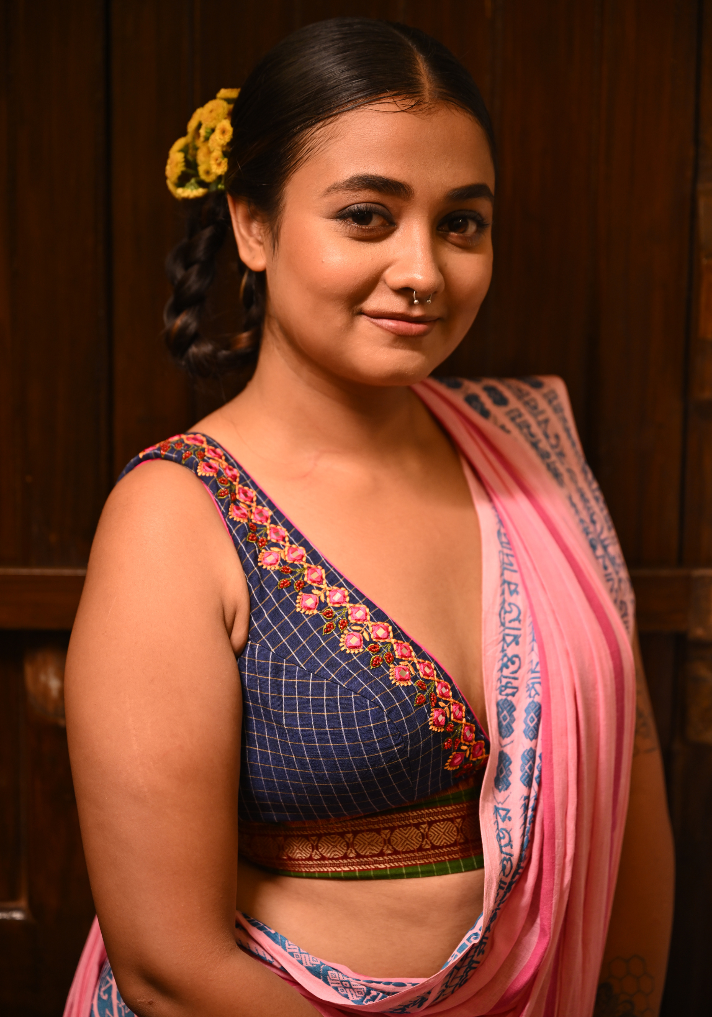 DIVYA BLUE CHECKS (SLEEVELESS)