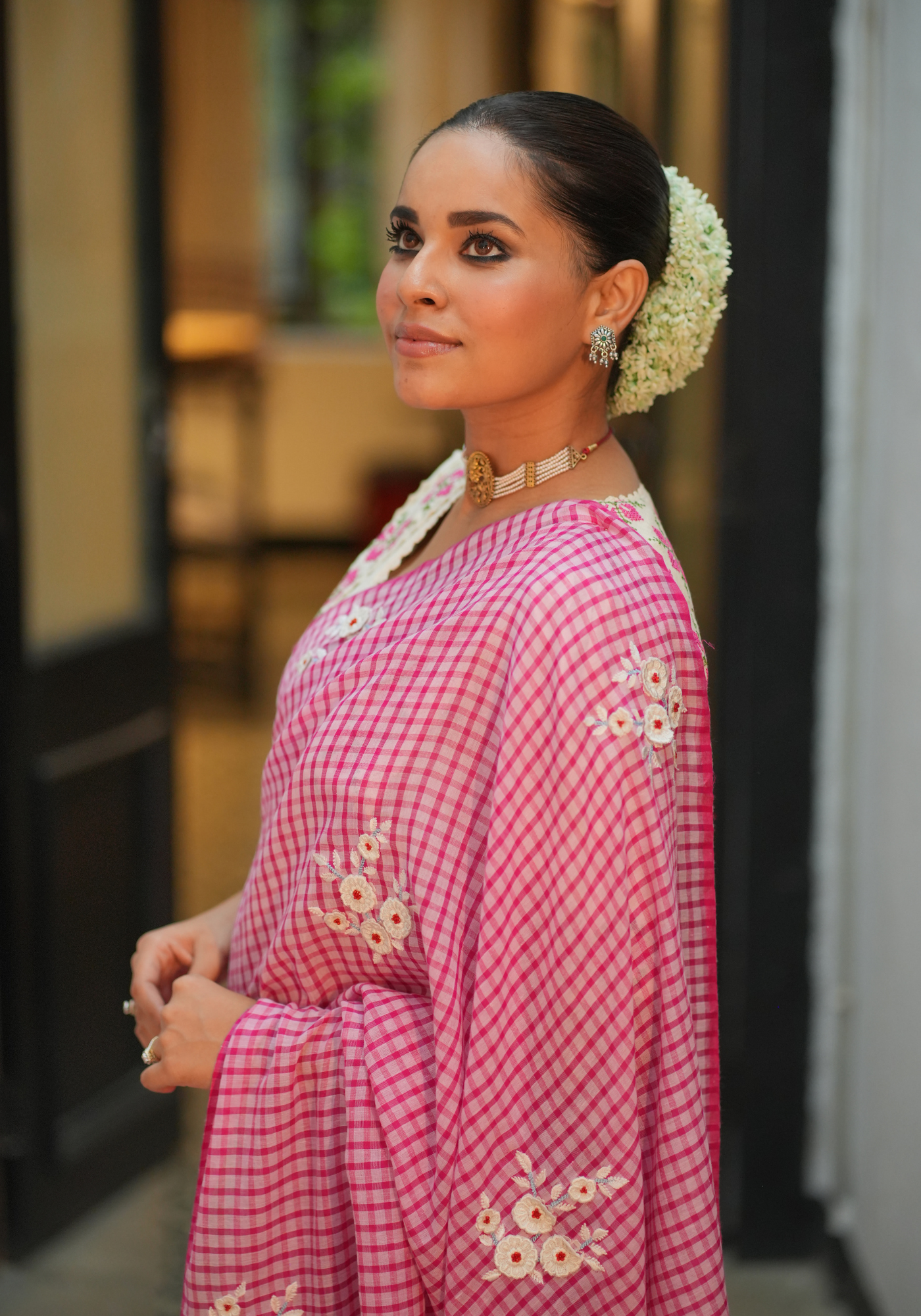 SAKURA GINGHAM SAREE