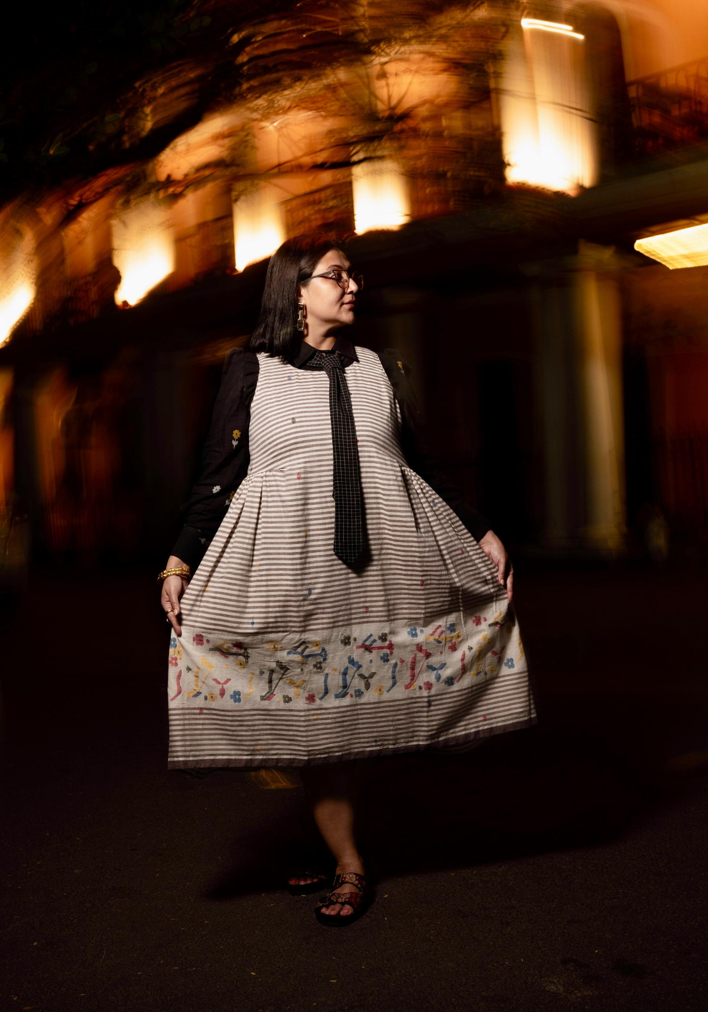 BREAD AND CHOCOLATE TUNIC DRESS