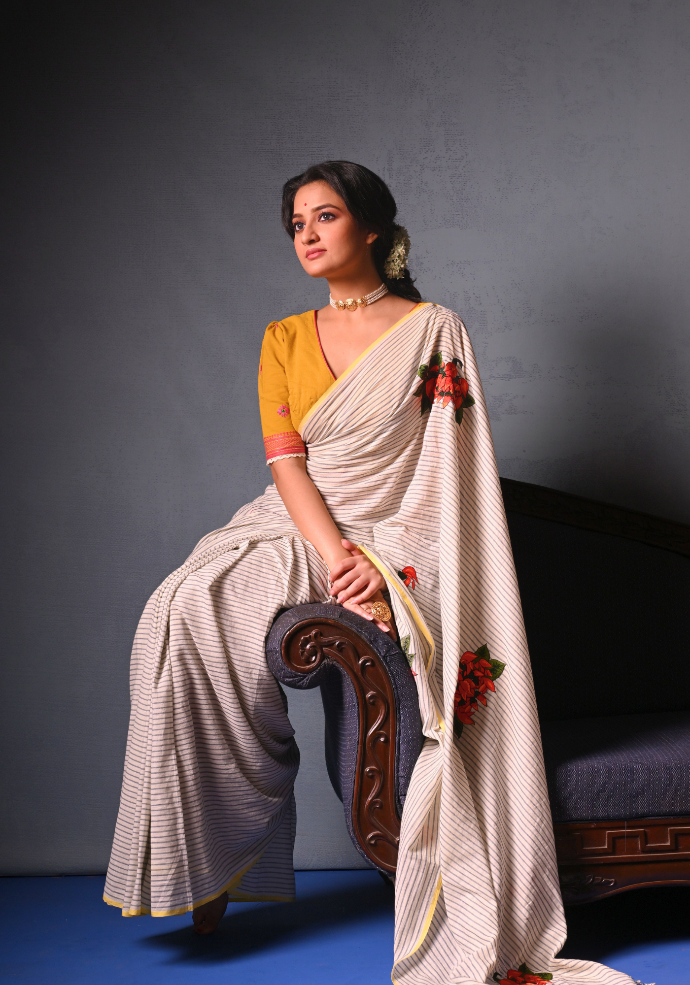 STRIPED PALASH SAREE