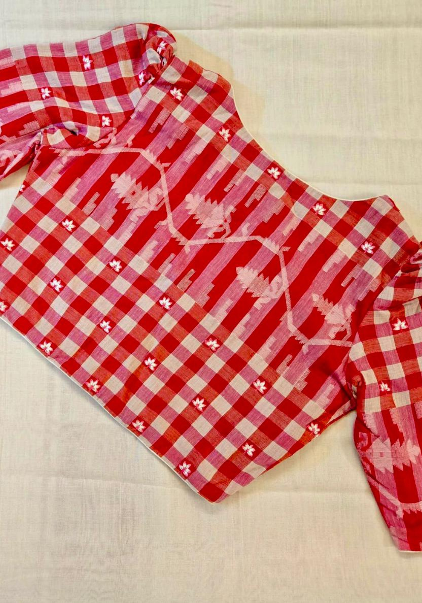 CHERRY BLOSSOM JAMDANI BLOUSE