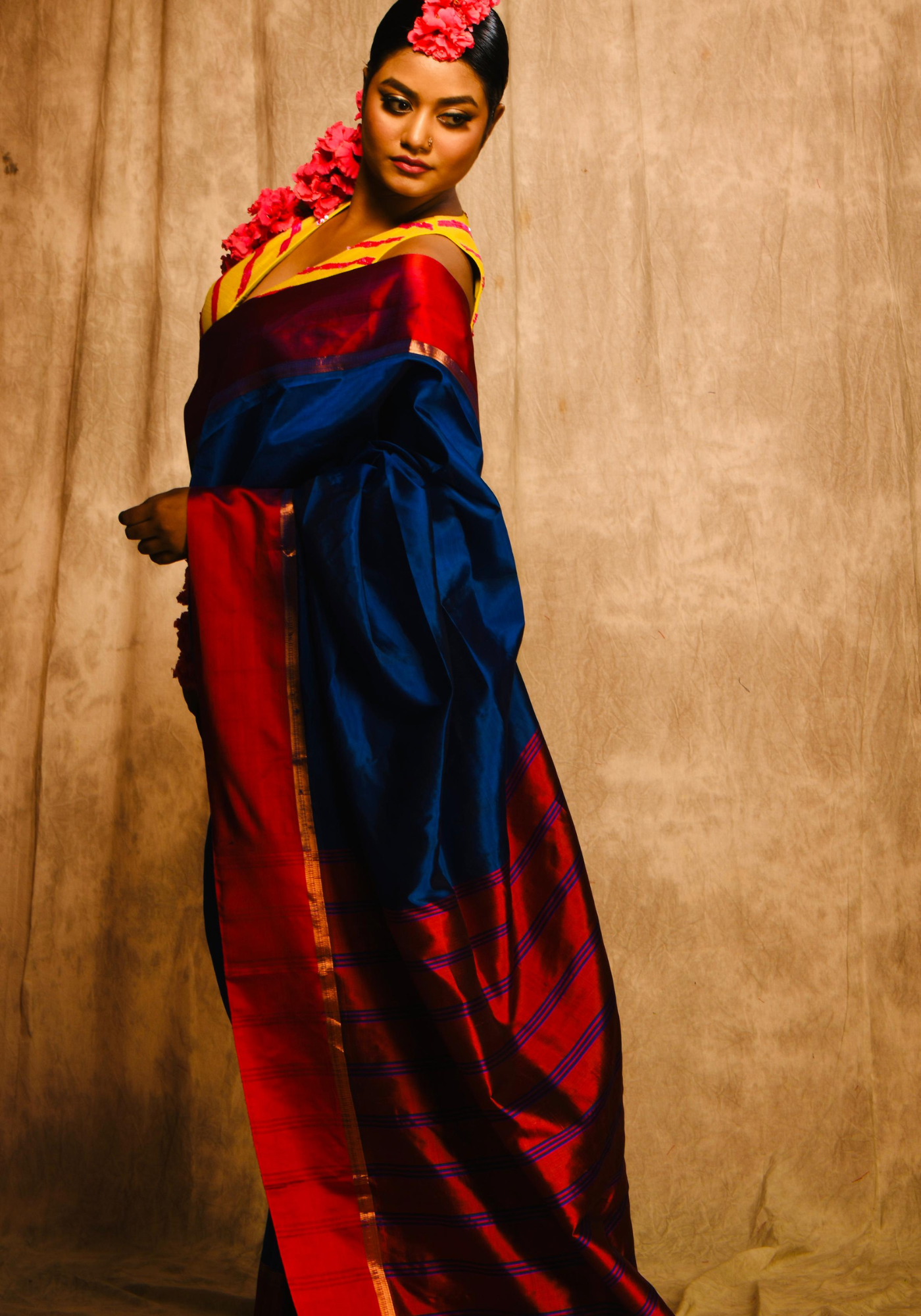 BAGHBAJAR GOROD SILK SAREE