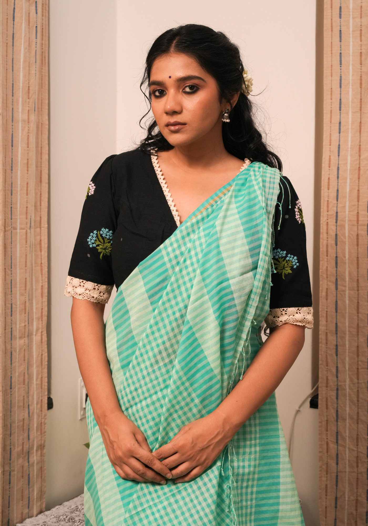 BRIKSHIKA BLACK BLOUSE