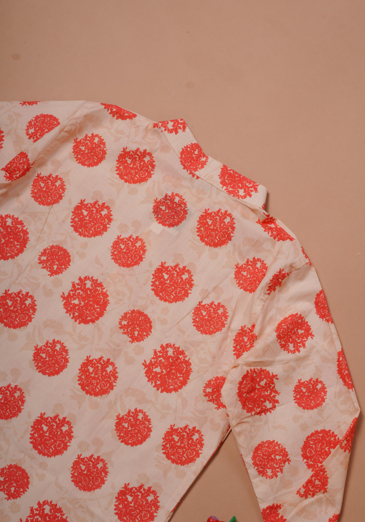 RONGON PRINTED ORANGE KURTA