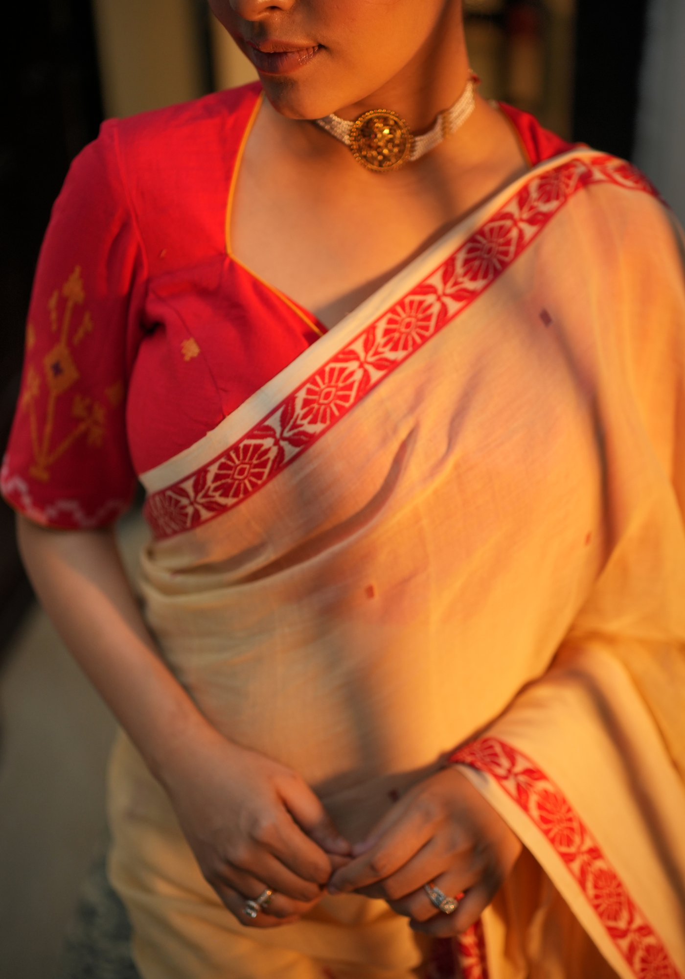 CHANDAN SINDUR SARBAJAYA SAREE