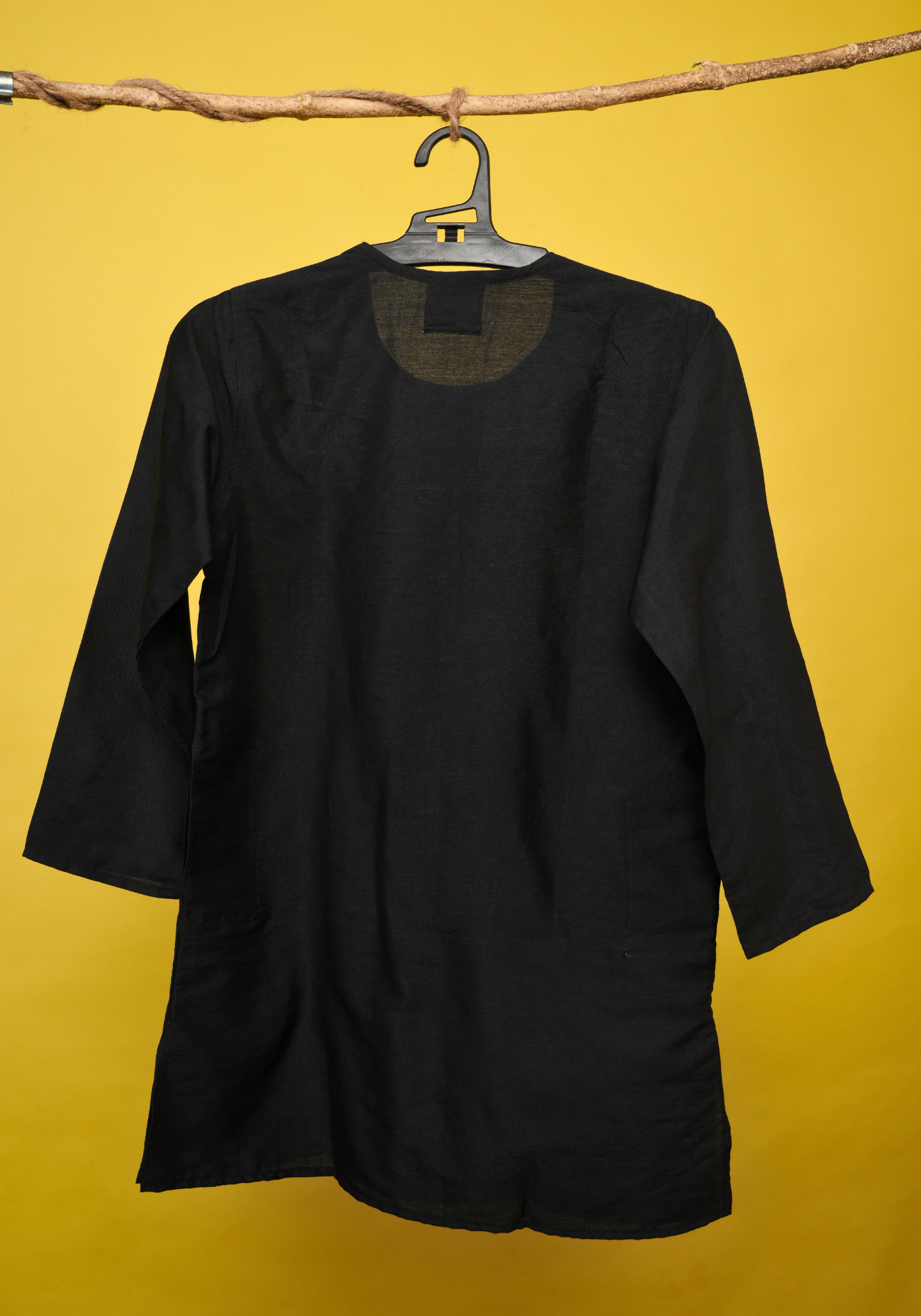NEET BOR BLACK & BEIGE KURTA DHUTI SET