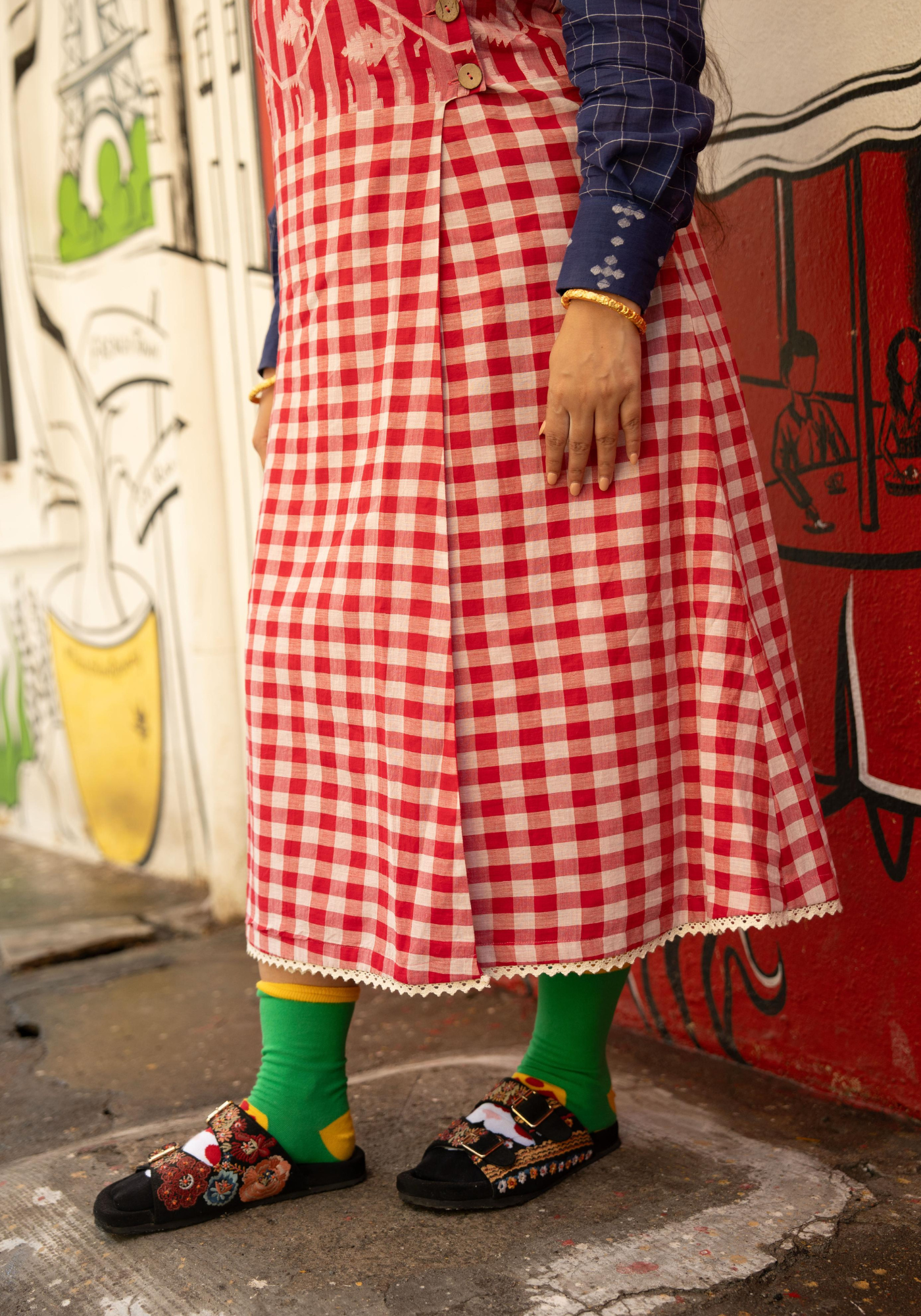 BACK TO SCHOOL JAMDANI OVERLAP TUNIC