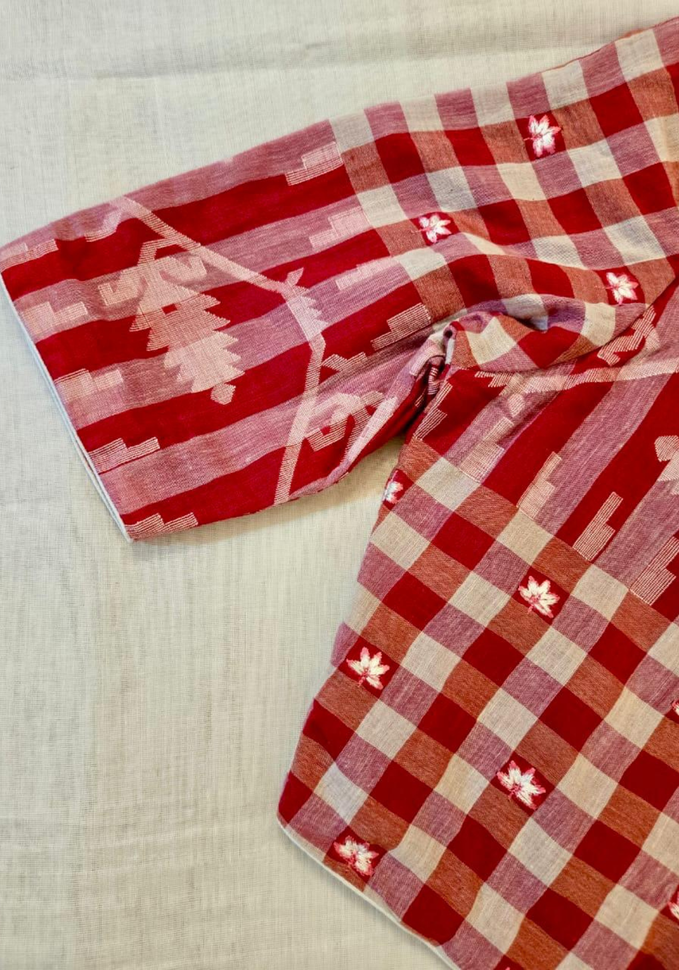 CHERRY BLOSSOM JAMDANI BLOUSE