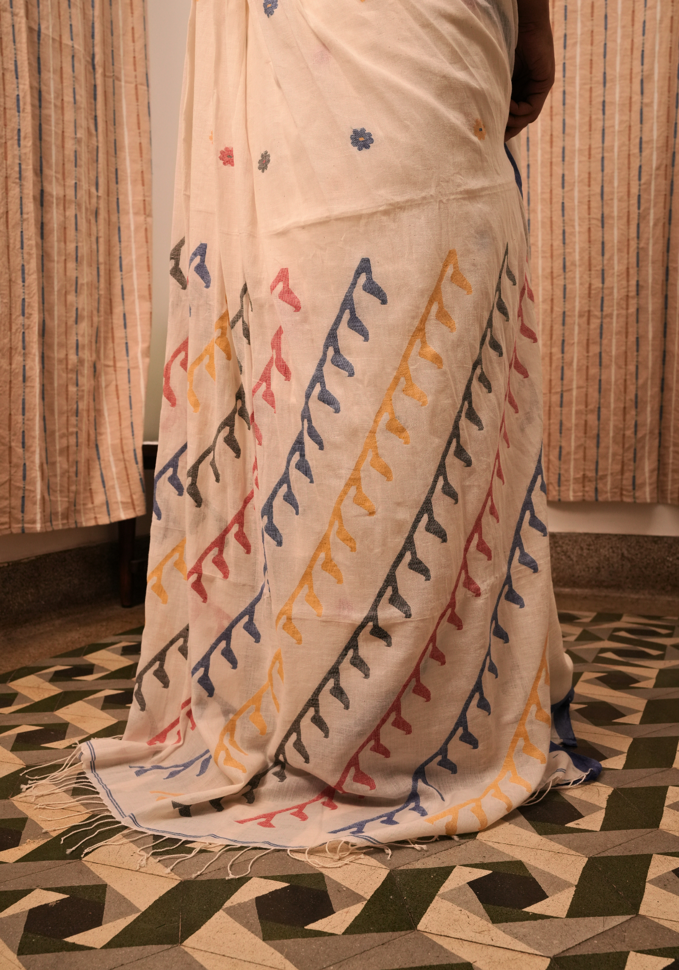 NEELAMBARI PHOOL JAMDANI SAREE
