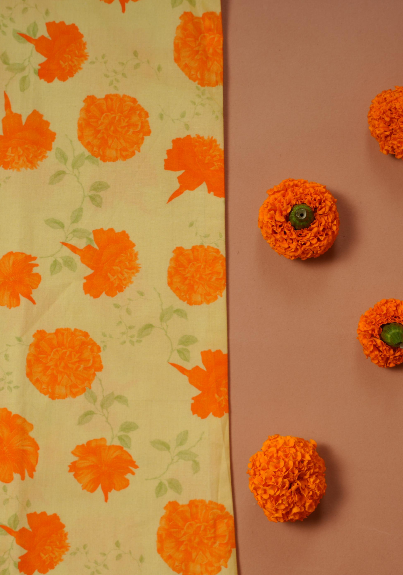 MARIGOLD PRINTED YELLOW KURTA