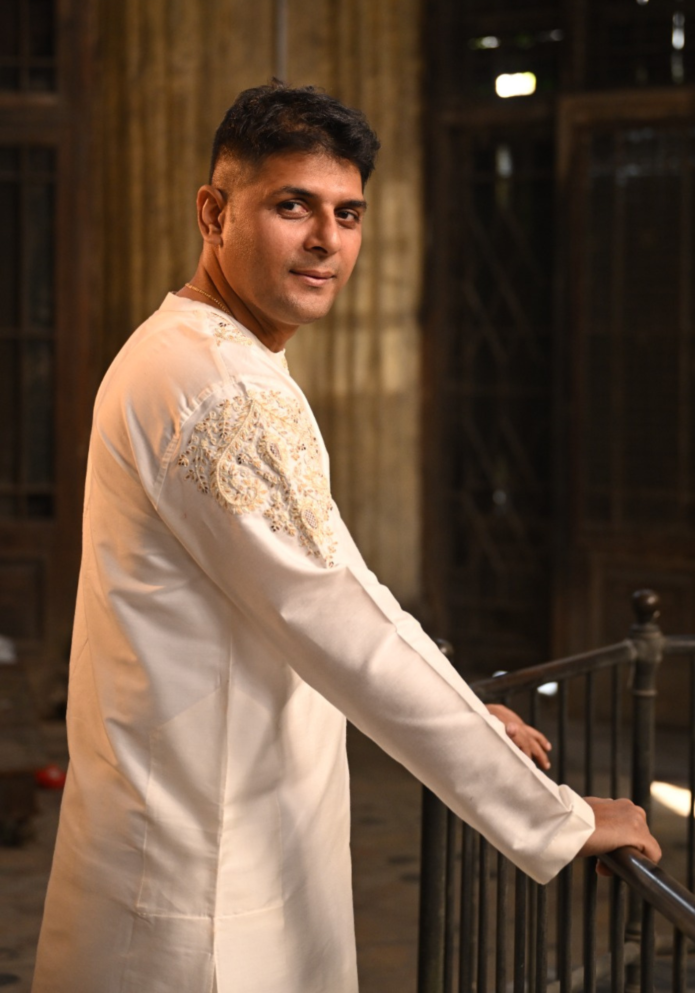 RAJANIGANDHA IVORY KURTA