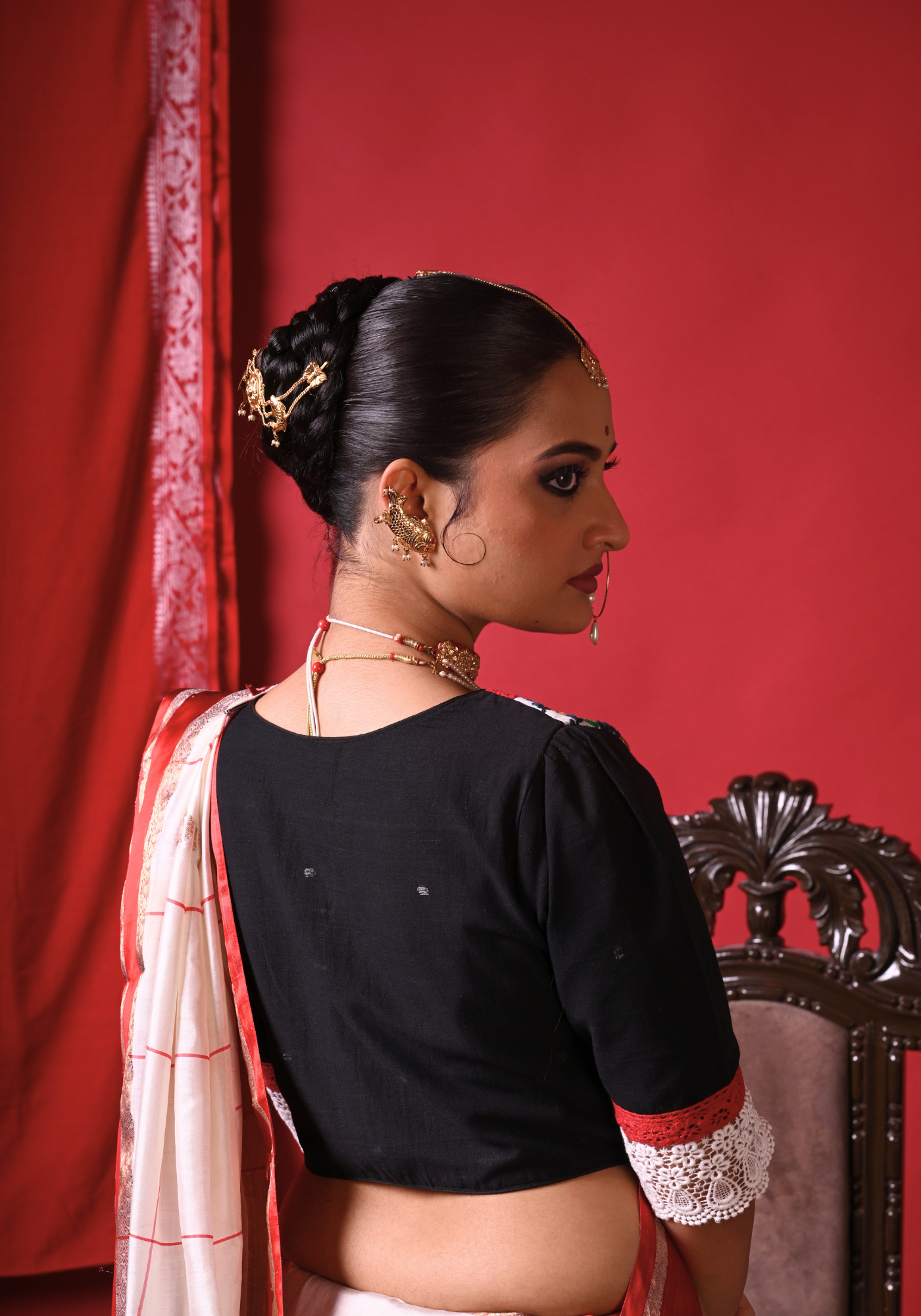 INDUBALAR PHOOLER BAGAN BLOUSE
