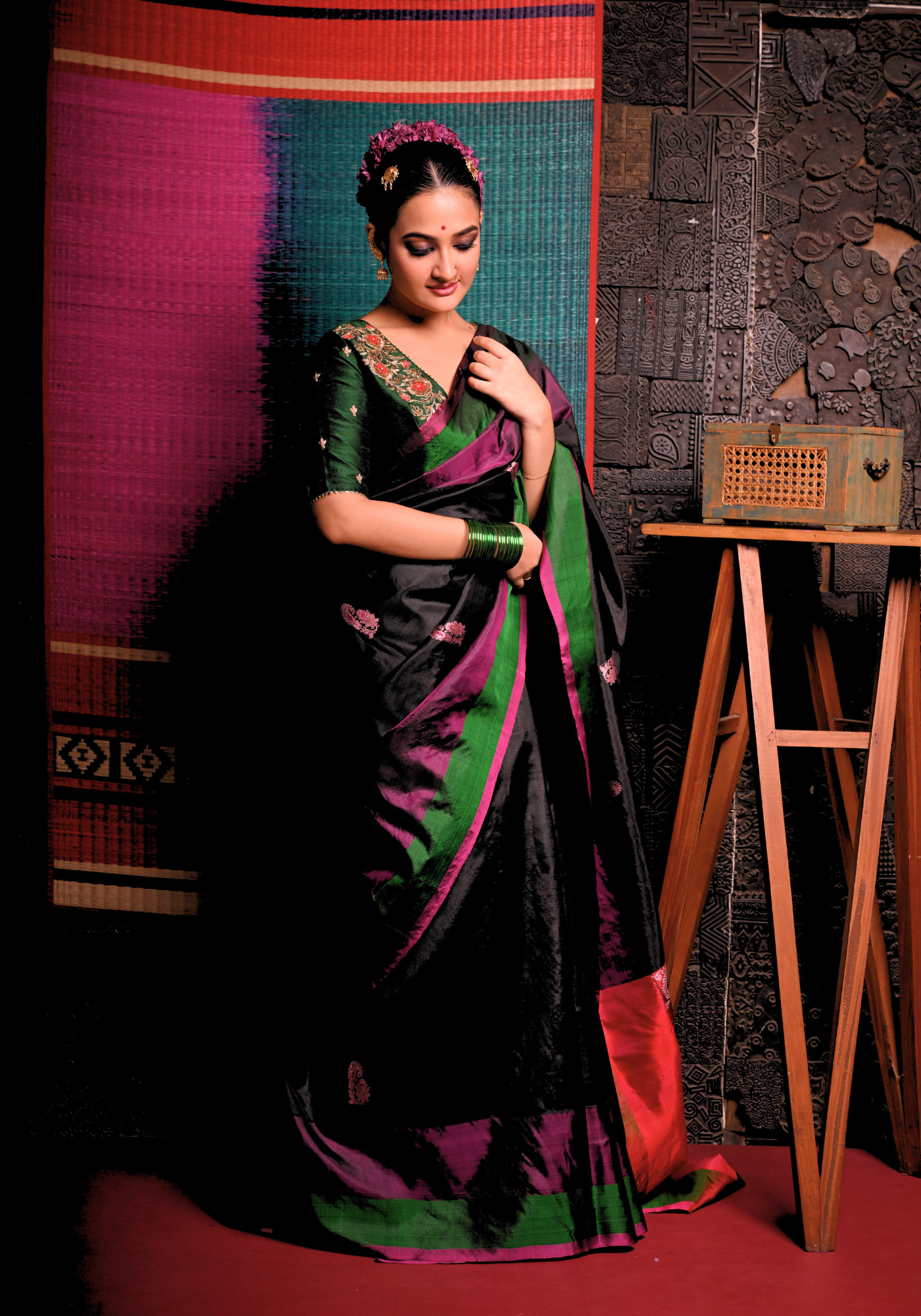 KRISHNAKALI GOROD SILK SAREE