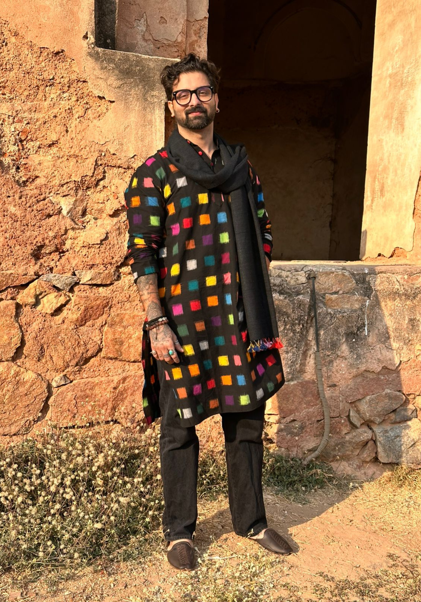 RAMDHONU IKKAT KURTA