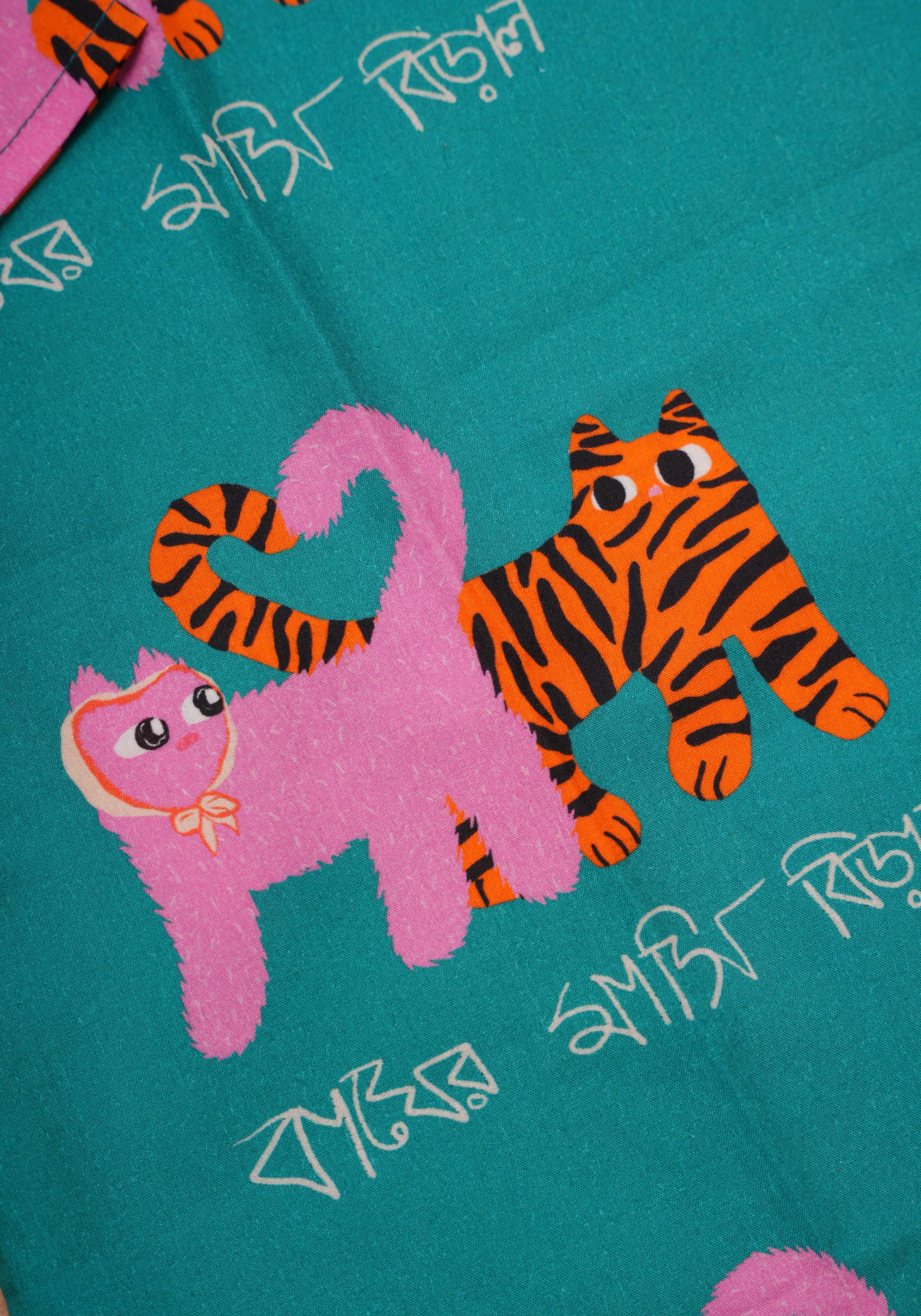 BAGHER MASHI TEAL KURTA