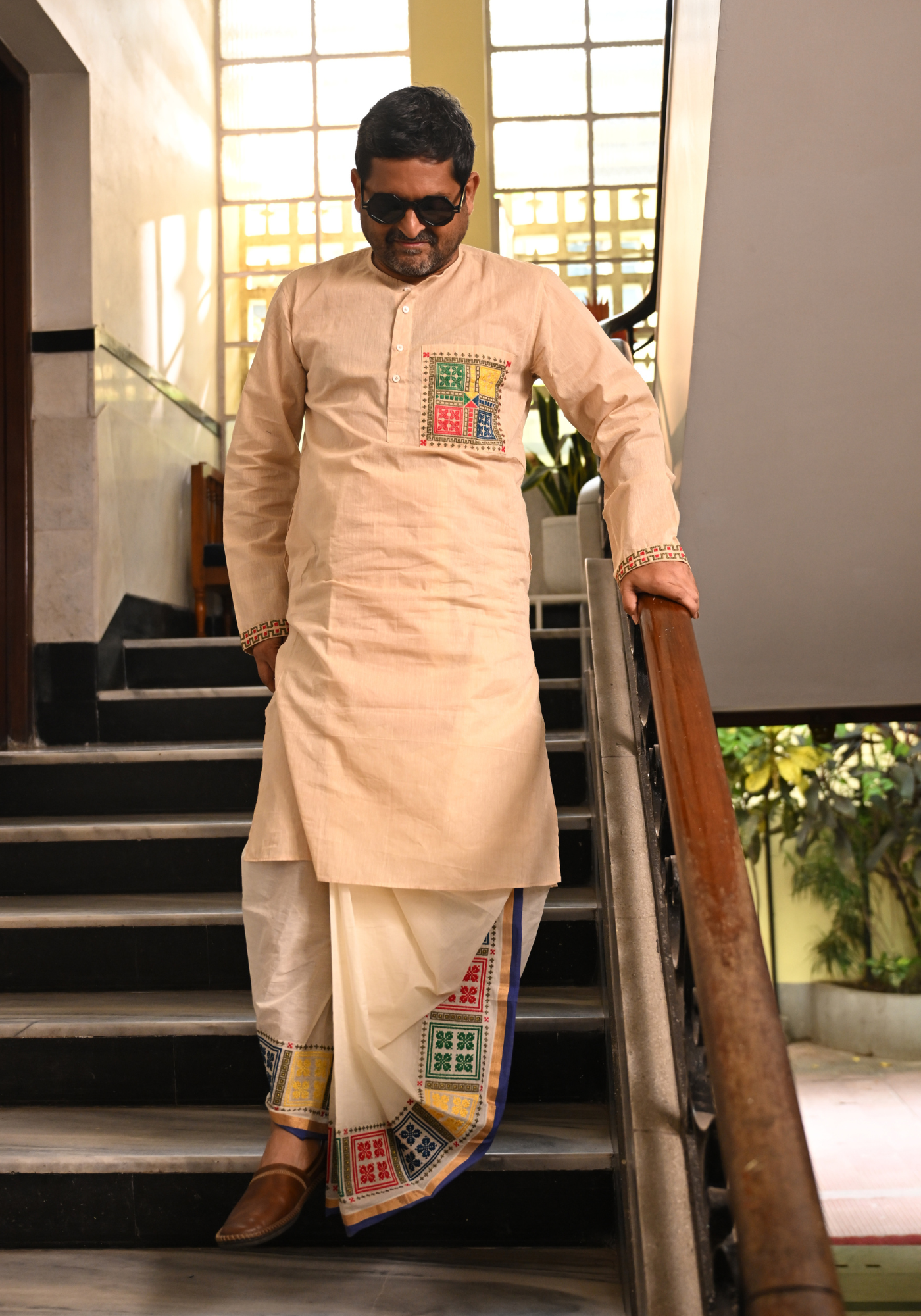 BONDHU TOMAY BEIGE KURTA