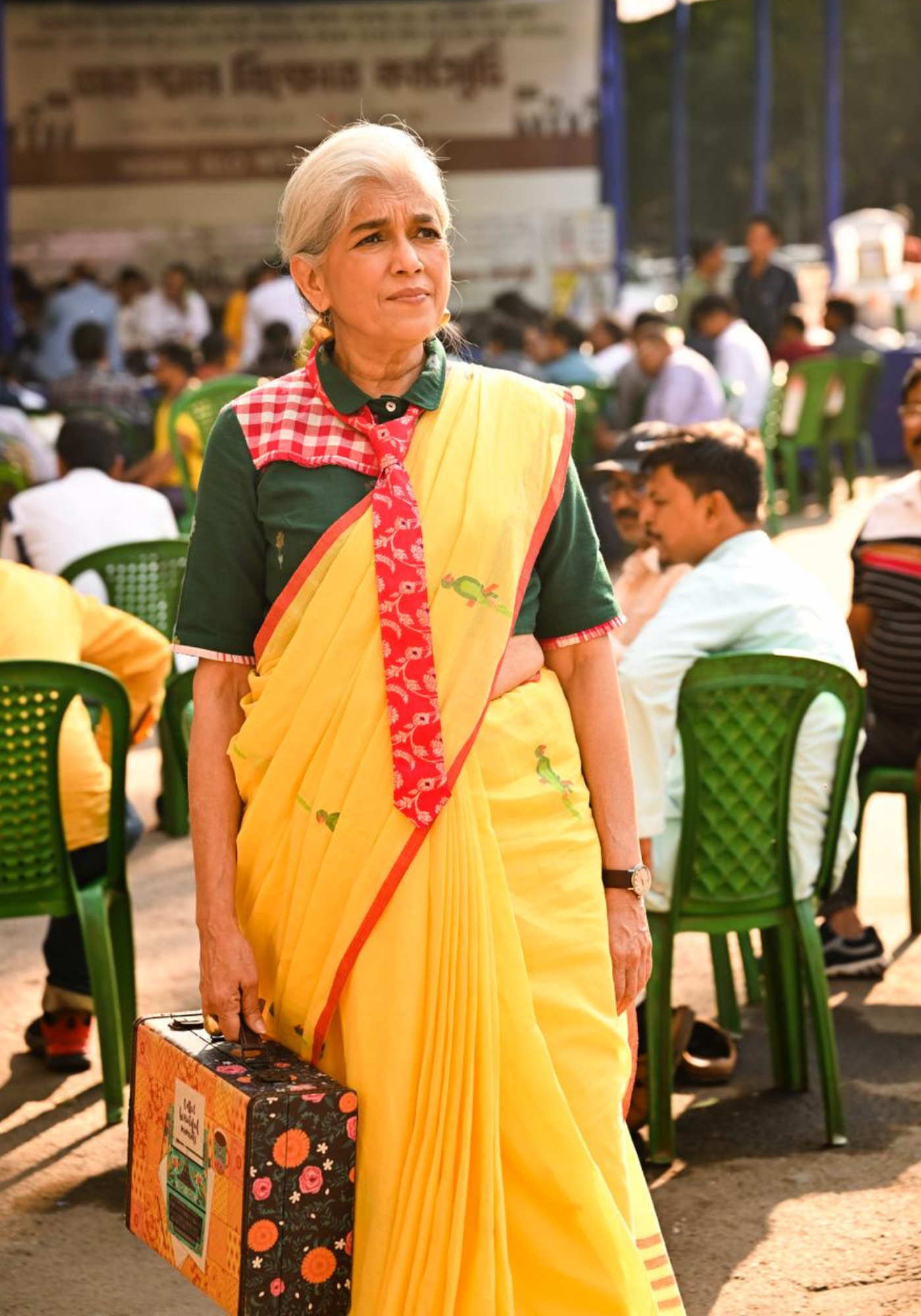 CUSTARD YELLOW TIYA JAMDANI SAREE