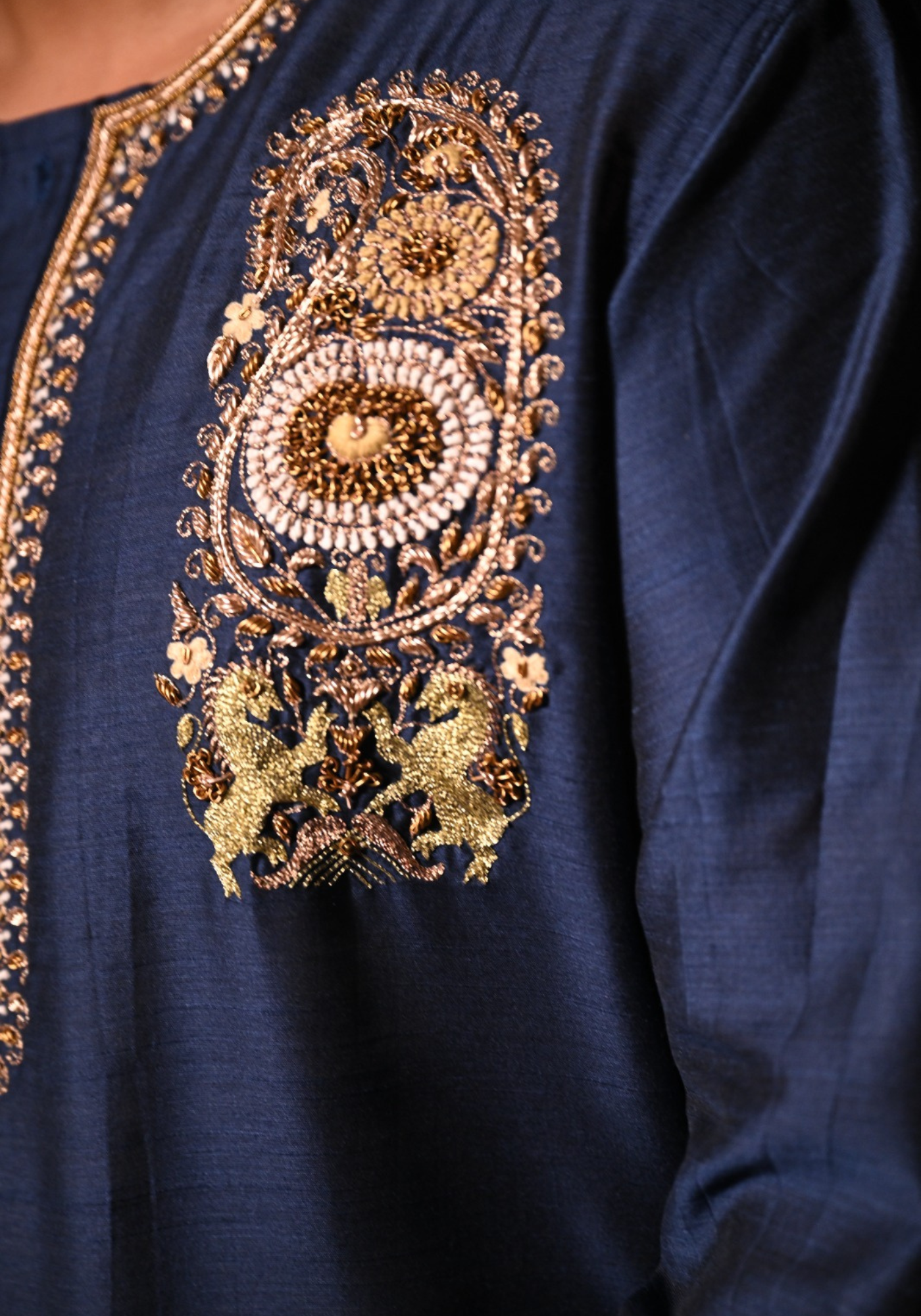 BOR BORON LION PAISLEY KURTA