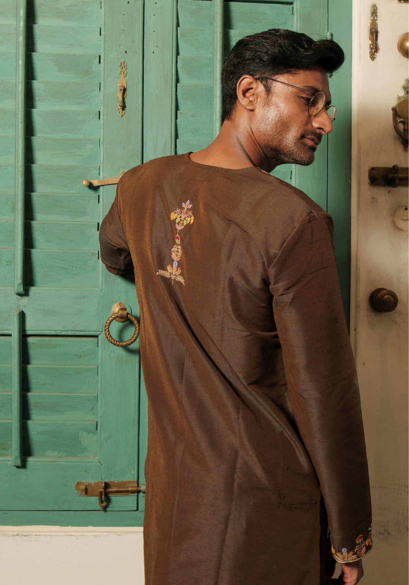BROWN BABU KURTA