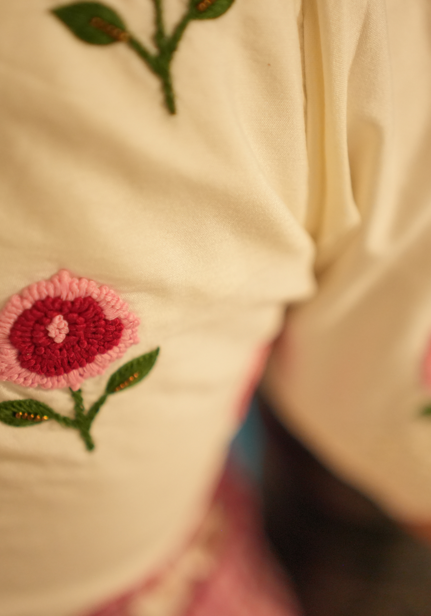 WHITE GULABARI BLOUSE