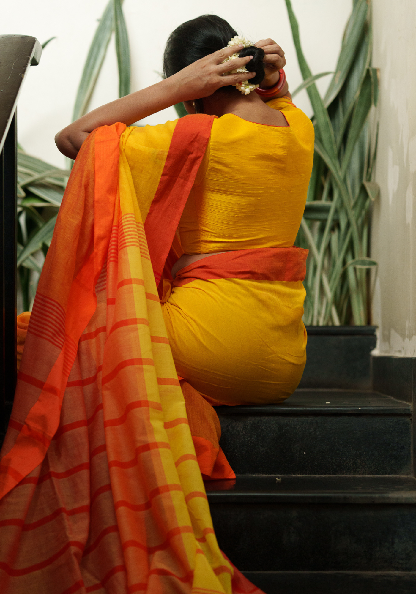 HOLUD GNAADA COTTON TANT SAREE