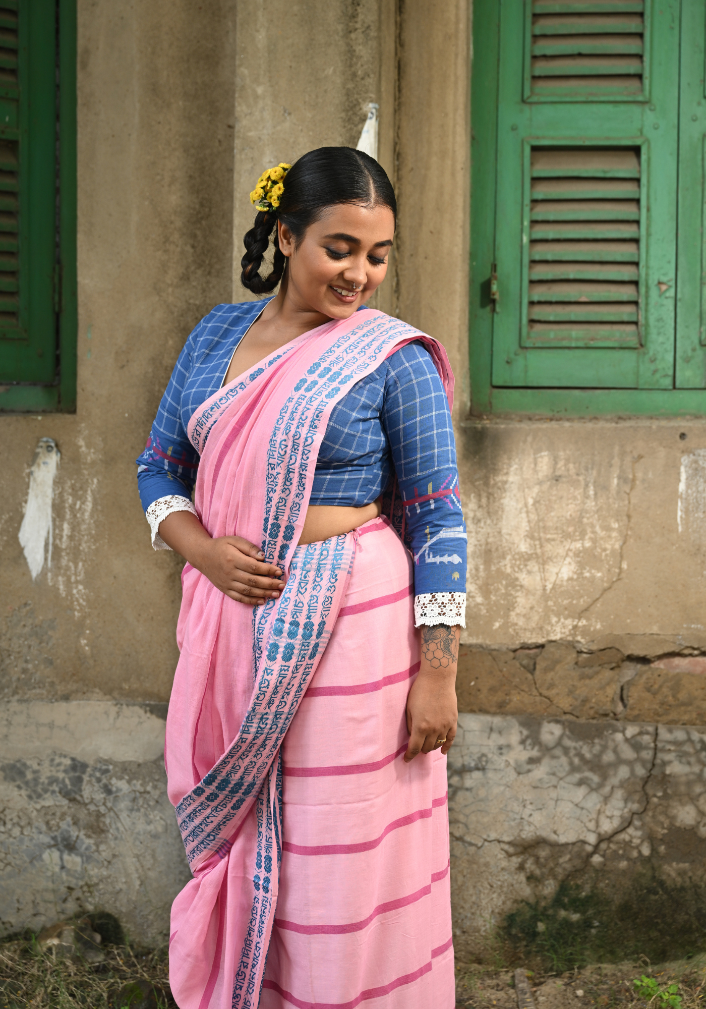 KHANTO BURI SAREE (SHANTIPURI)