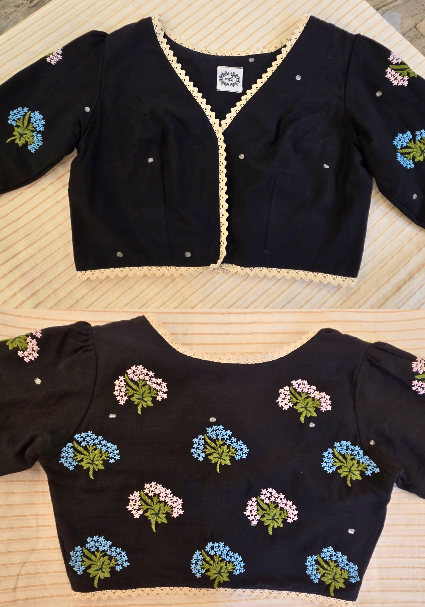 BRIKSHIKA BLACK BLOUSE