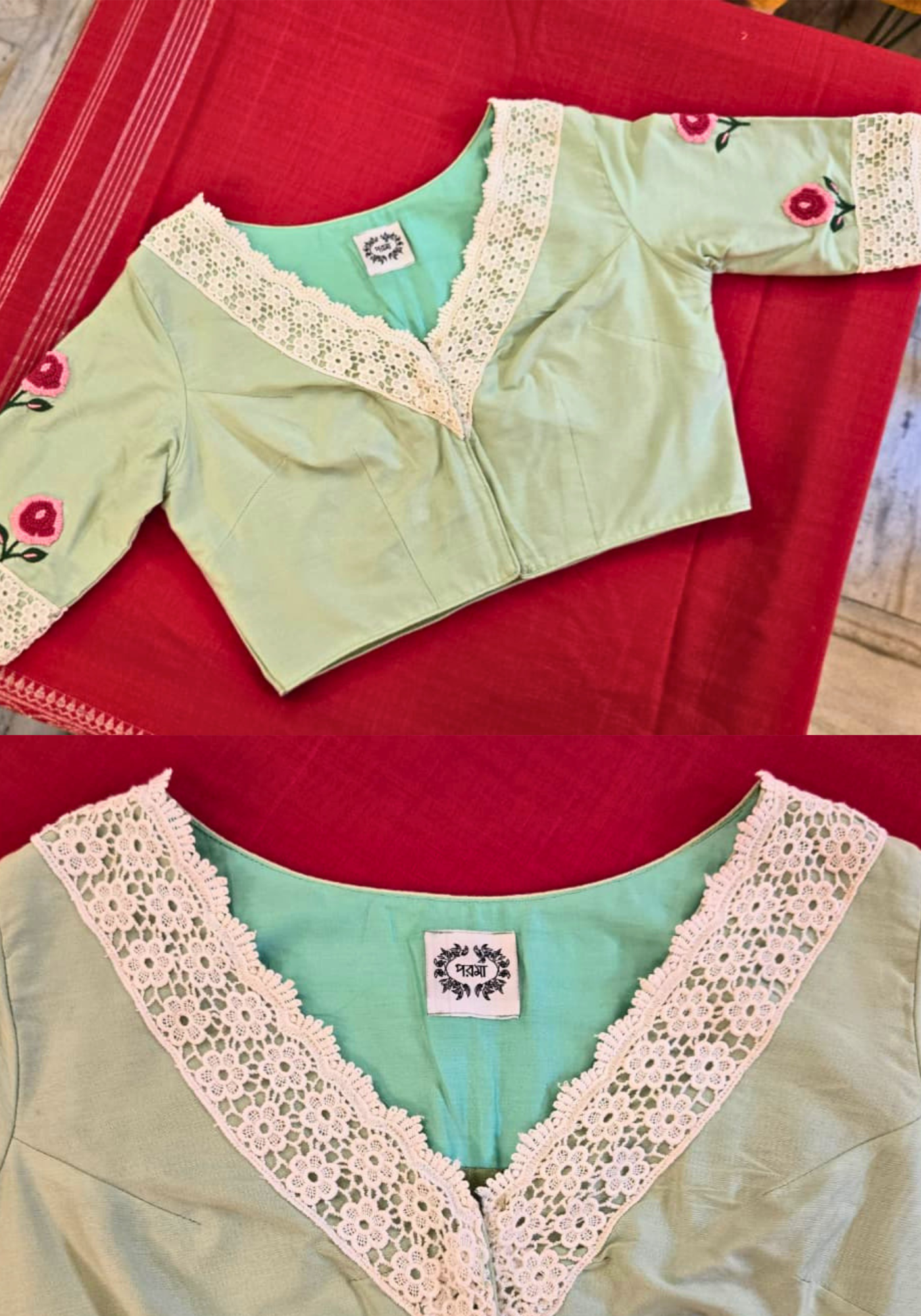 MINT GULABARI BLOUSE