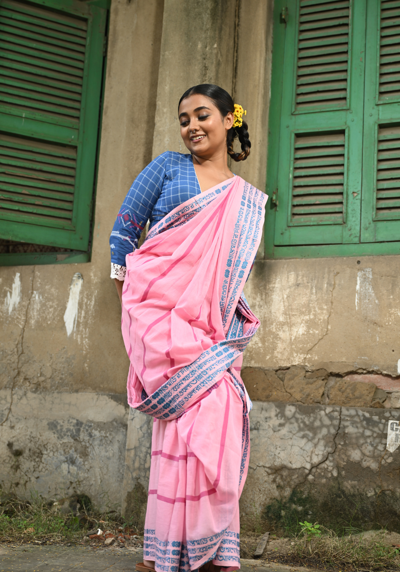 KHANTO BURI SAREE (SHANTIPURI)