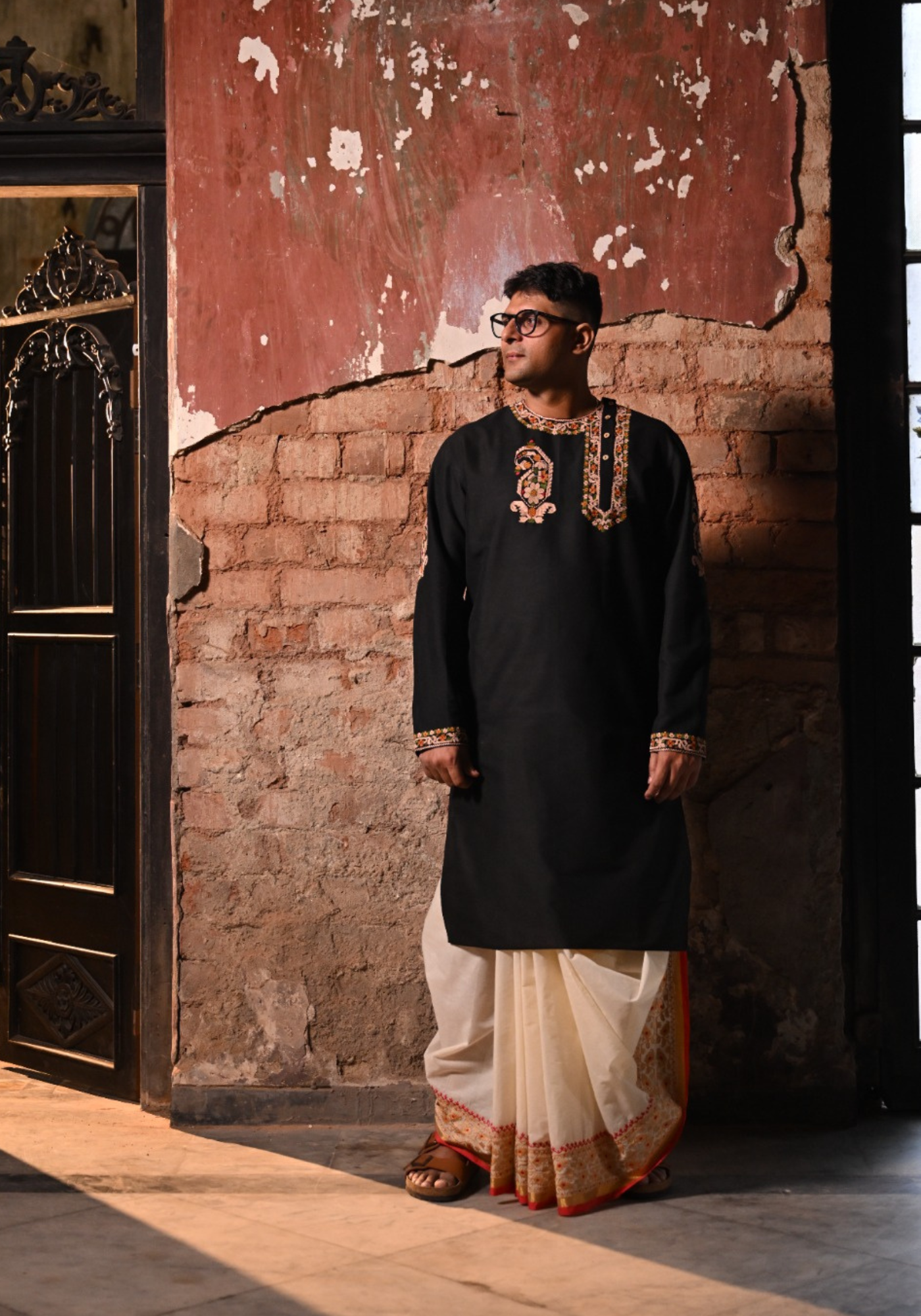 NAHABAT JAMDANI PAISLEY KURTA