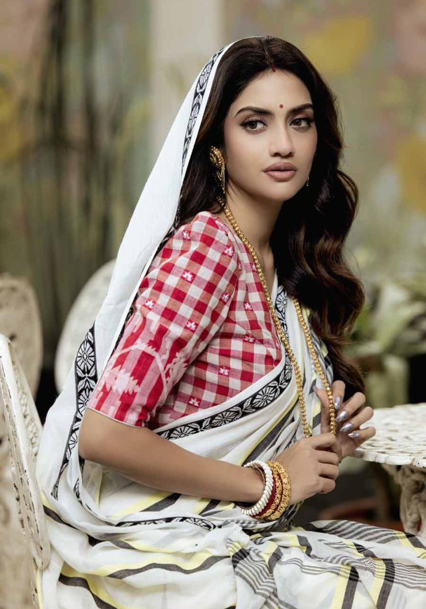 CHERRY BLOSSOM JAMDANI BLOUSE