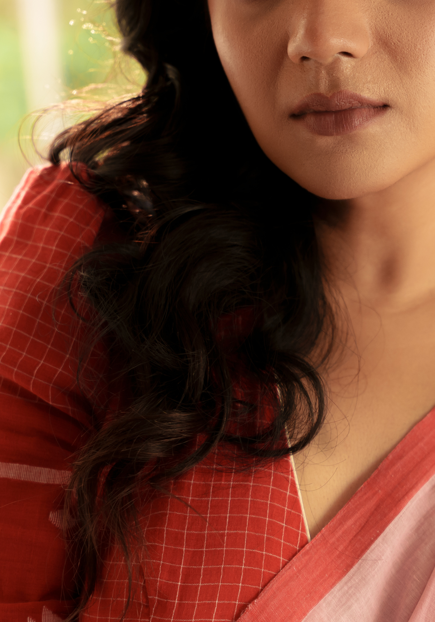 KUMKUM AALTA JAMDANI BLOUSE